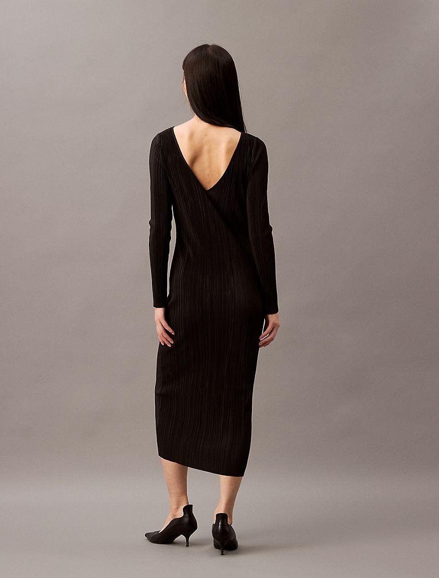 Plisse Midi Dress Product Image