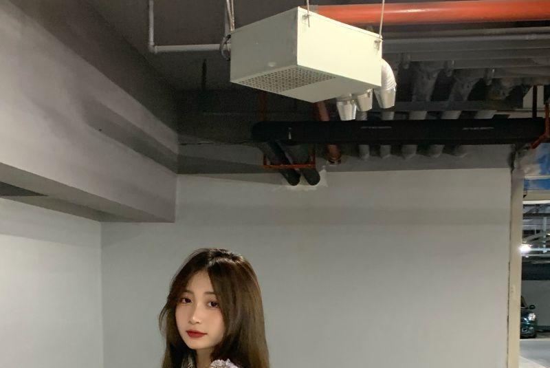 Spaghetti-Strap Floral Print Mini Dress / Cardigan Product Image