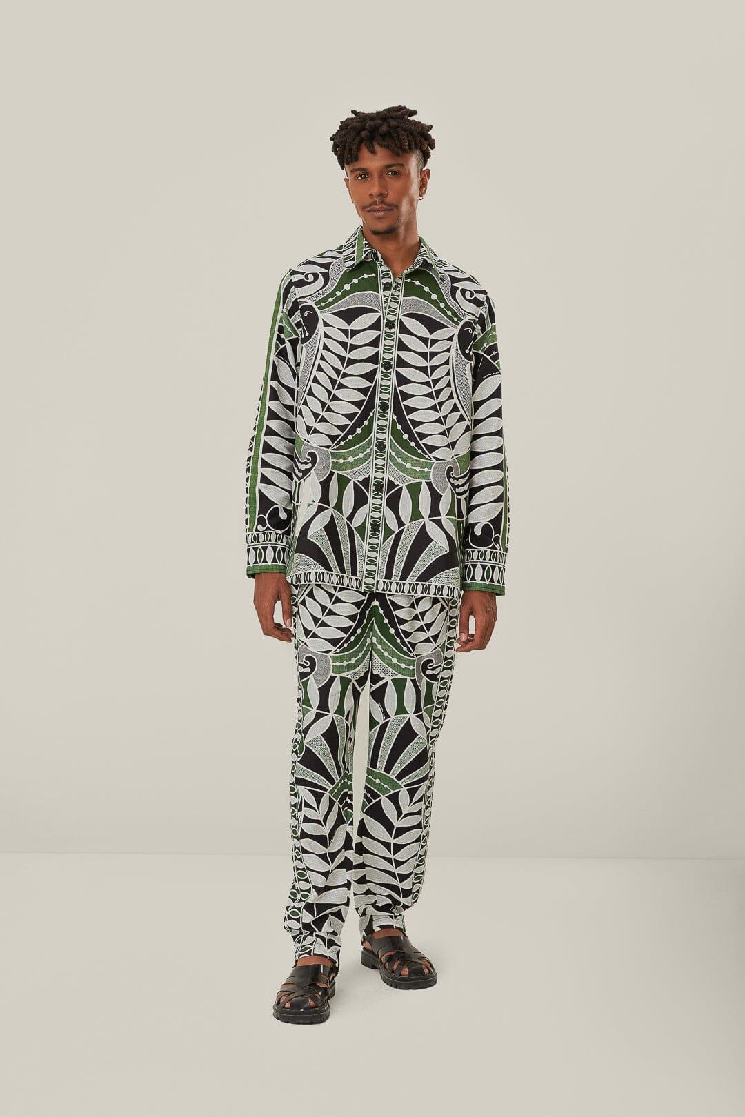 Black Lace Nature Shirt Product Image