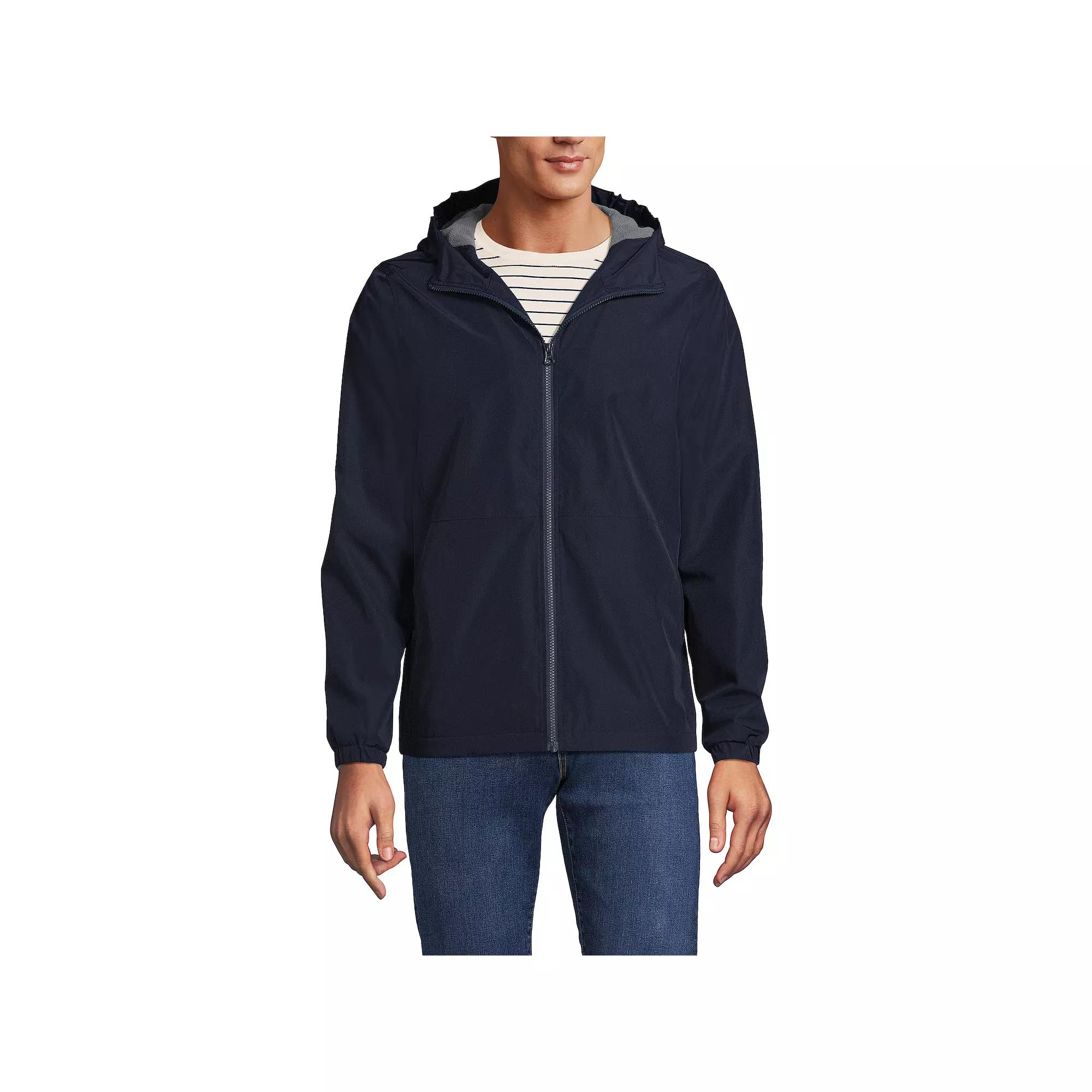 Men's Lands' End School Uniform Rain Jacket, Size: Medium, Classic Blue Product Image