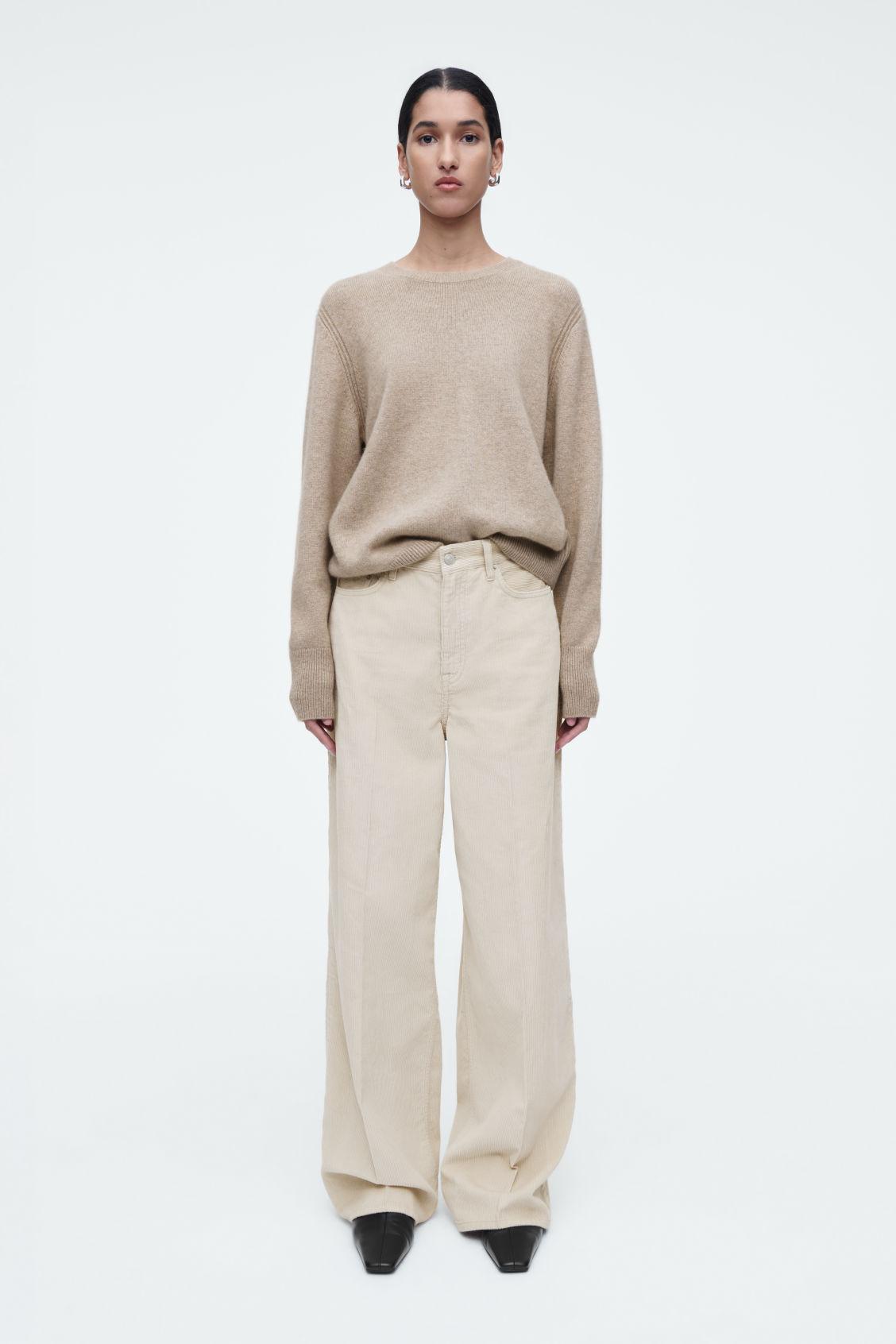 TIDE CORDUROY WIDE-LEG JEANS Product Image