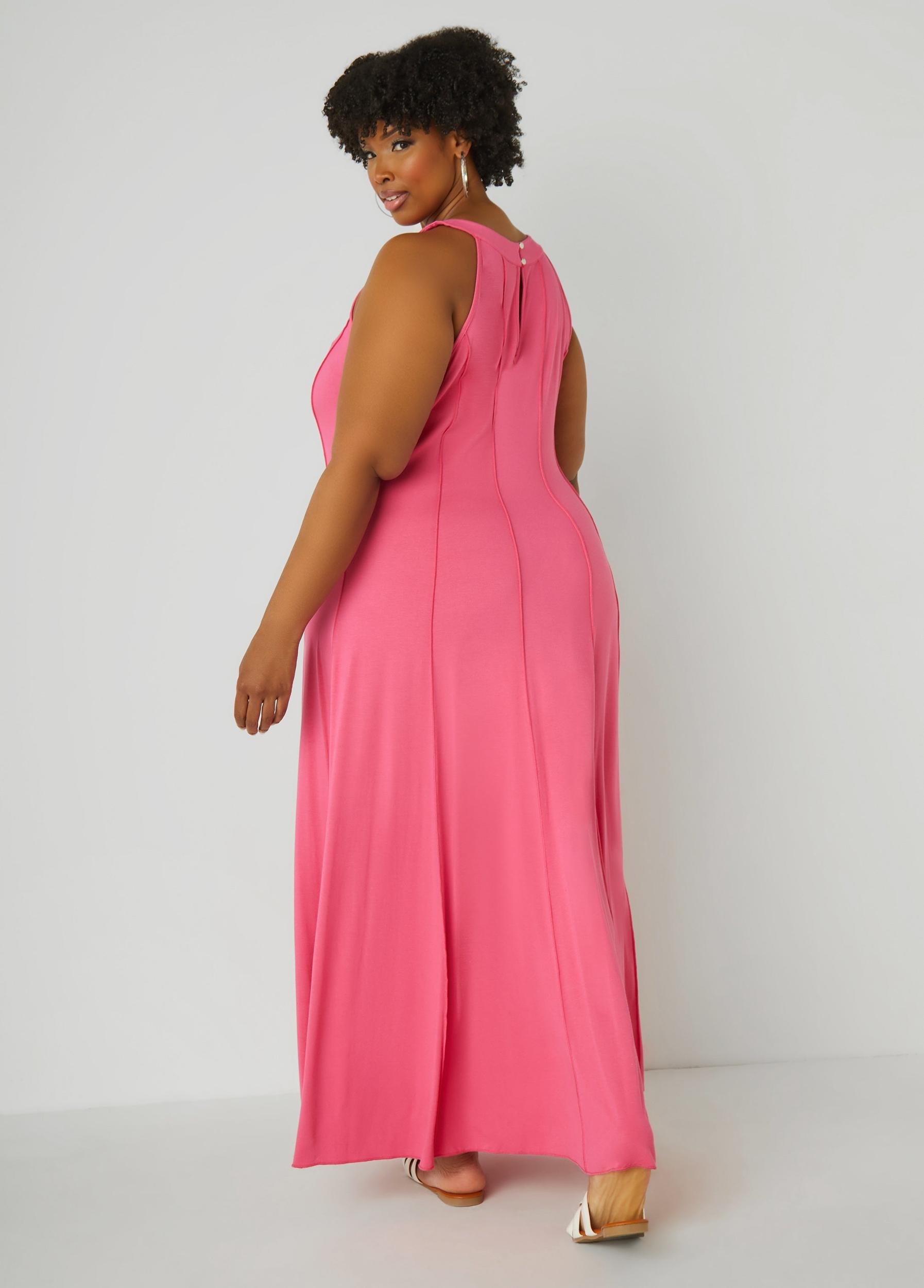Seamed A Line Maxi Dress Product Image