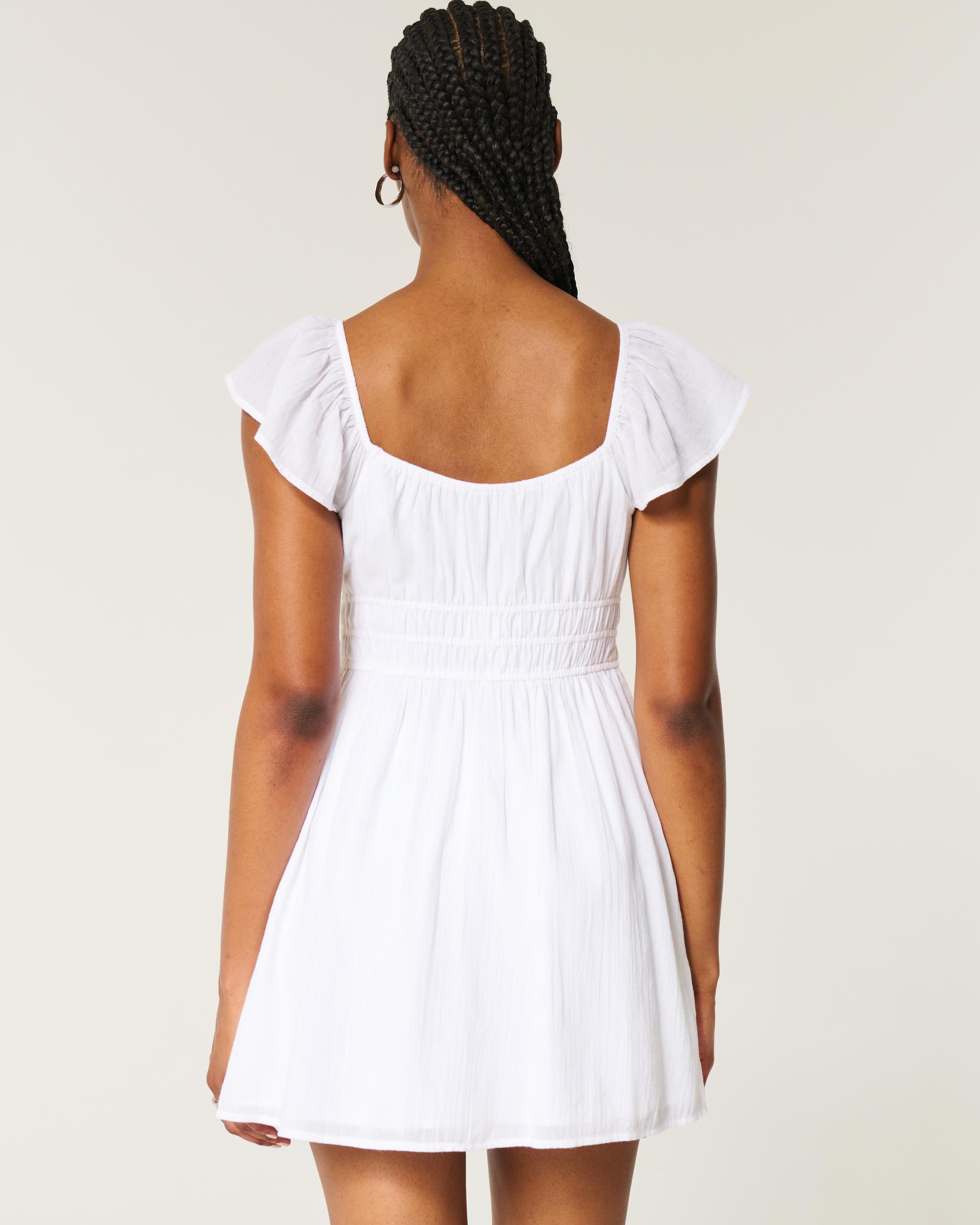 Flutter Sleeve Double-Tie Skort Dress Product Image