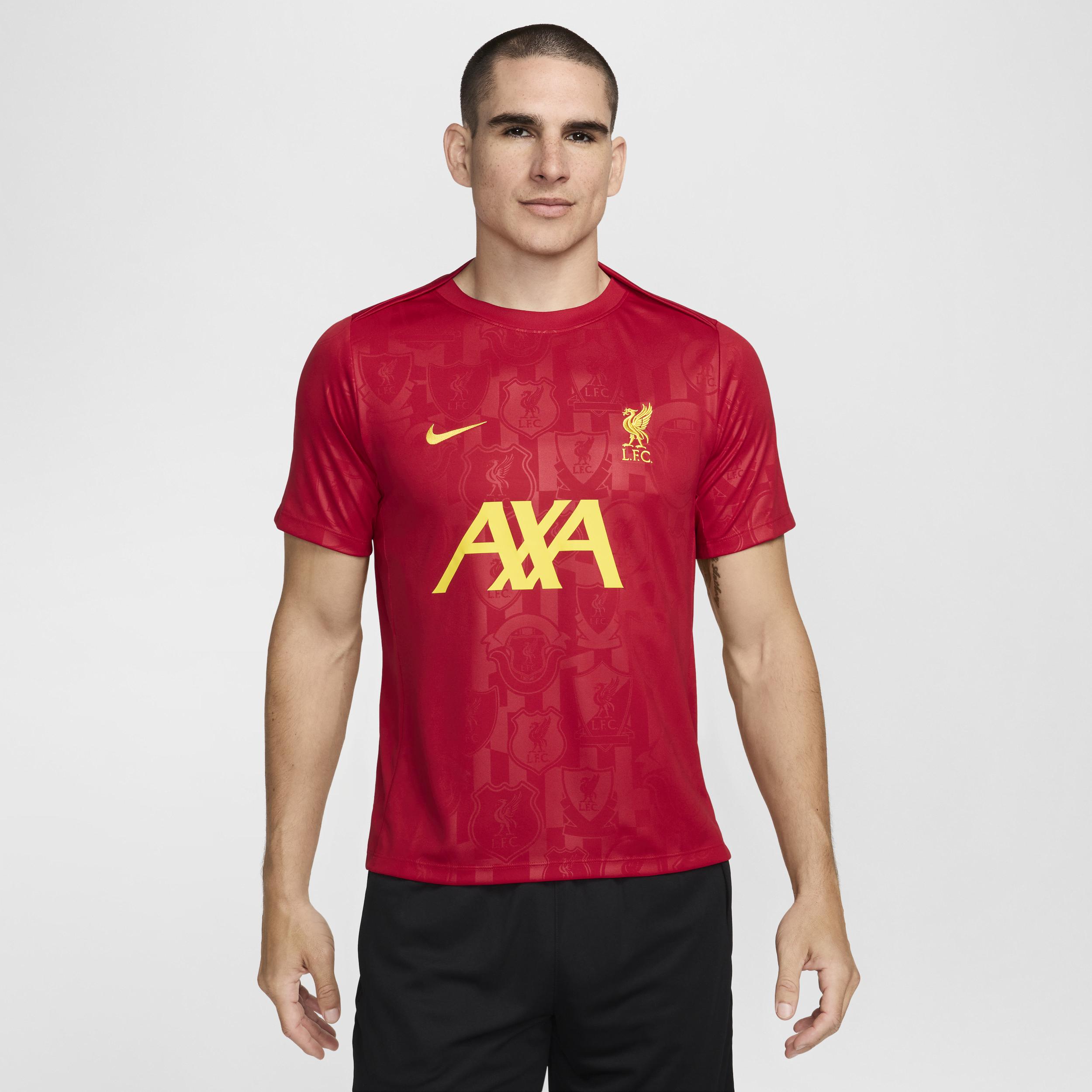 Liverpool FC Academy Pro Nike Men's Dri-FIT Soccer Pre-Match Short-Sleeve Top Product Image