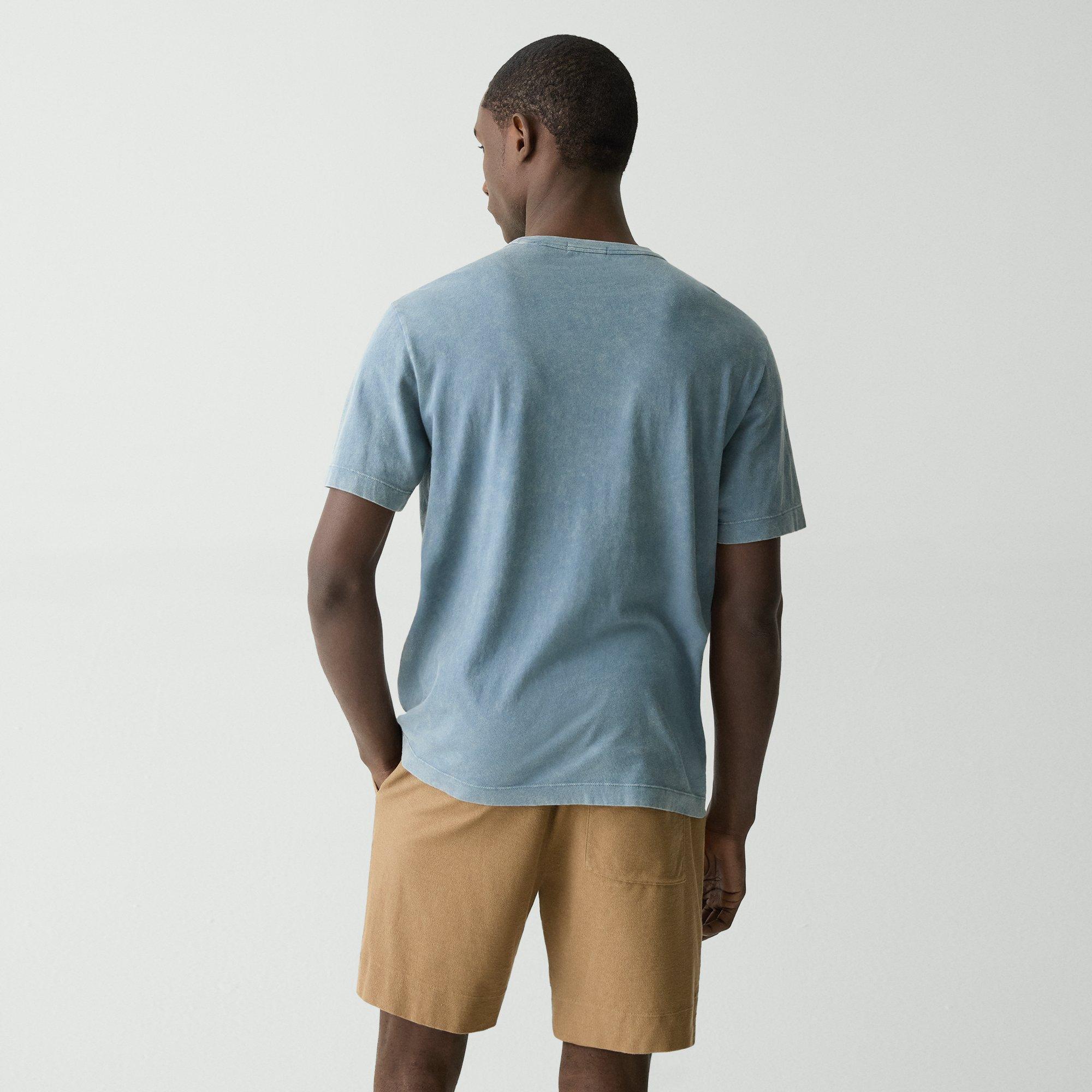 Fade Jersey Ribbed Crewneck Tee | Theory Product Image