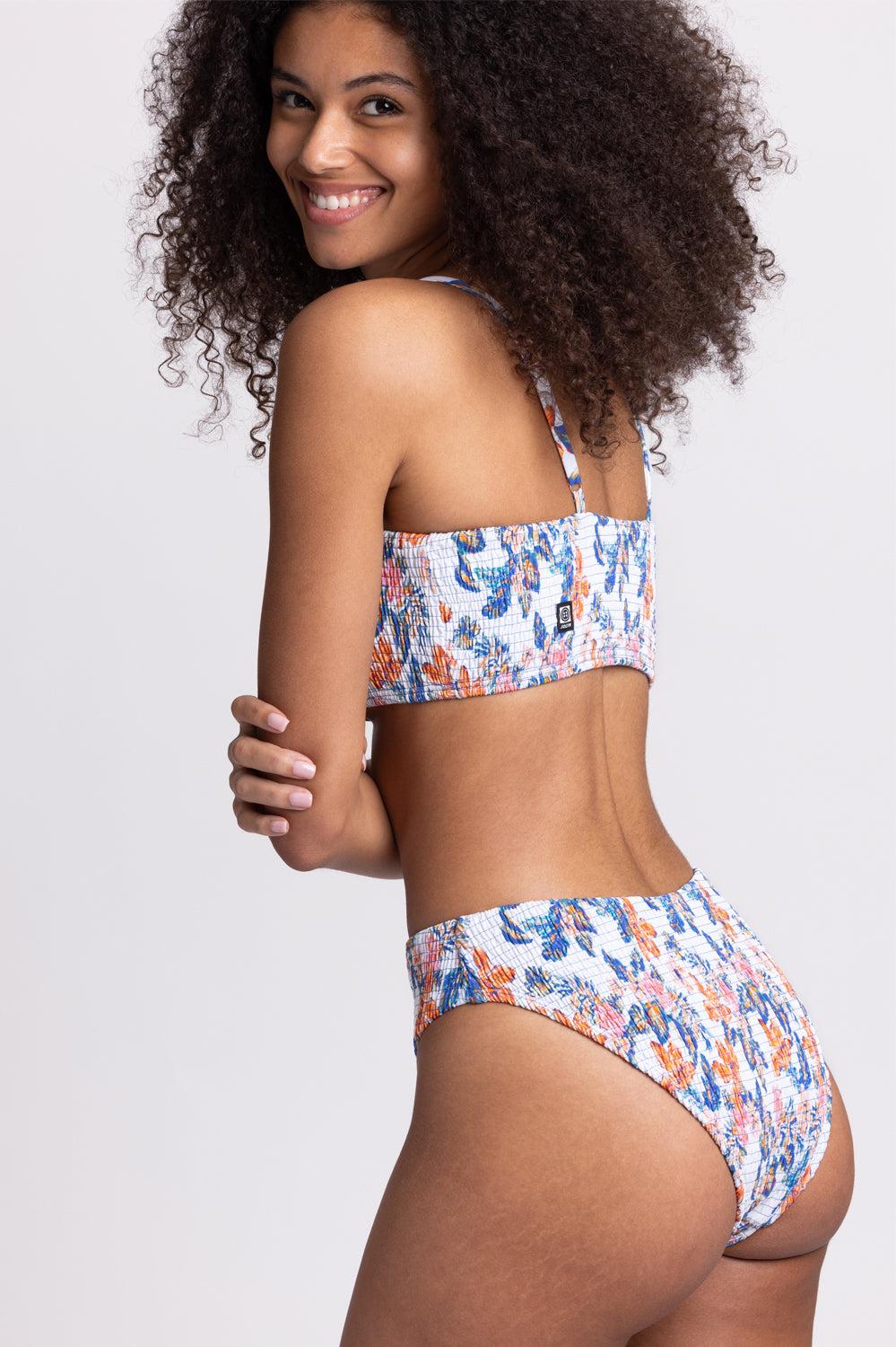 Hazel Smocked Bikini Bottom - Flora Tiki Female Product Image