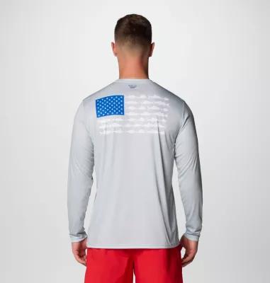 Columbia Men's Terminal Tackle PFG Fish Flag Long Sleeve Shirt- Product Image