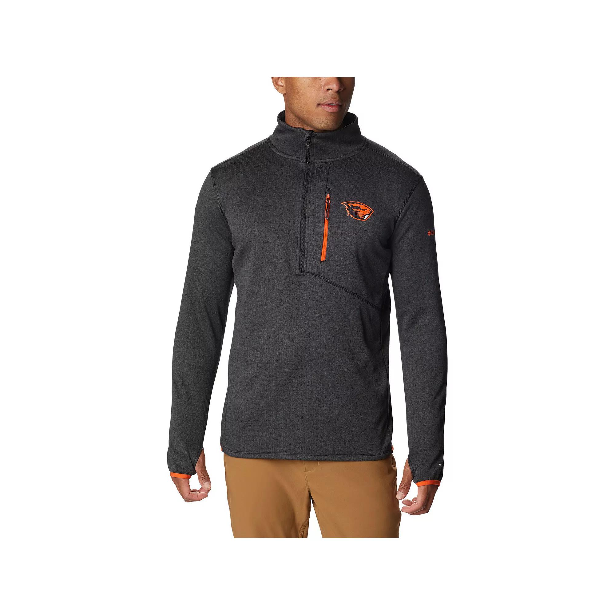 Men's Columbia Black Oregon State Beavers Park View Omni-Wick Half-Zip Top,  Product Image
