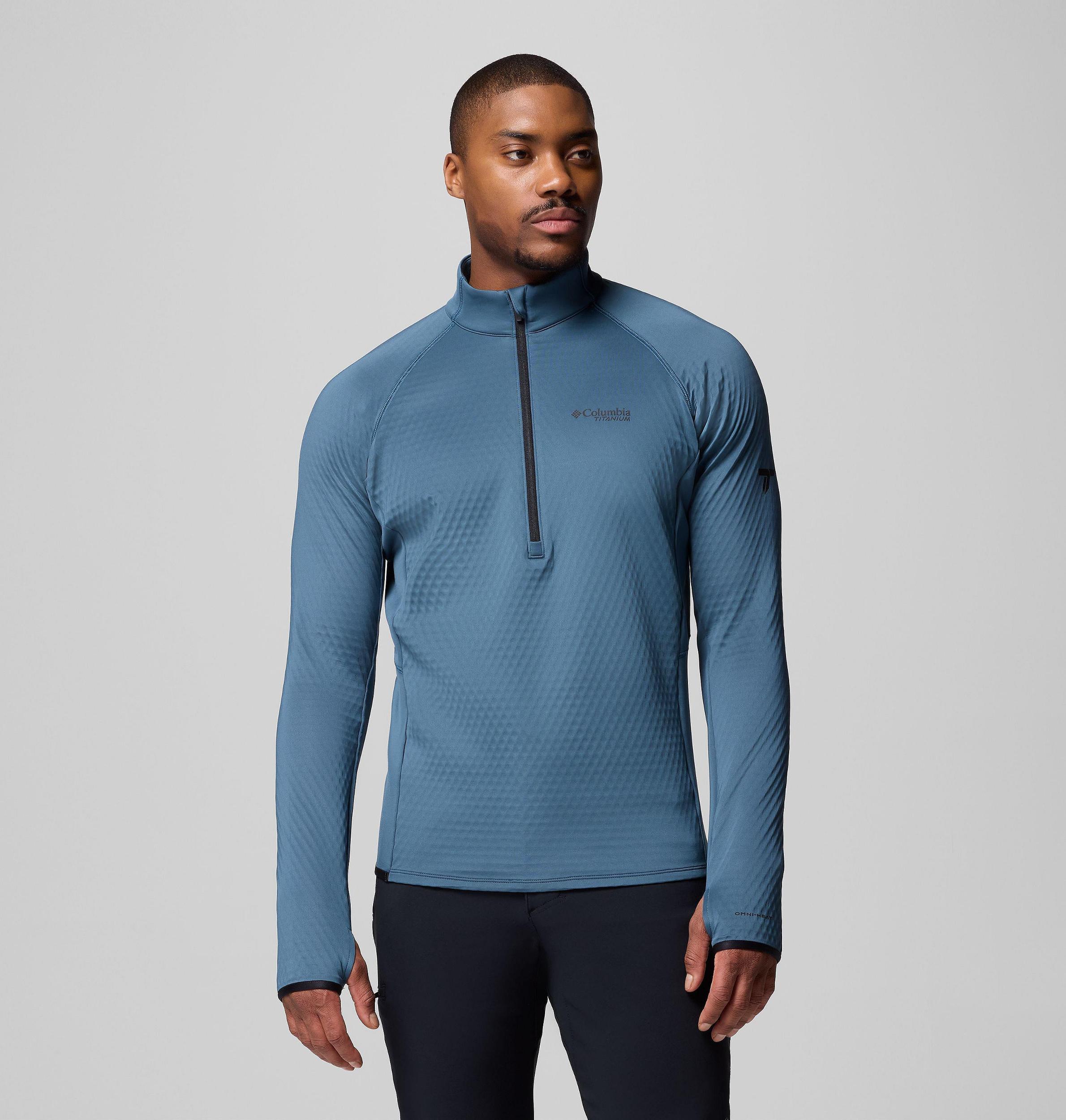Columbia Mens Crystal Leaf Omni-Heat Helix Half Zip Pullover- Product Image