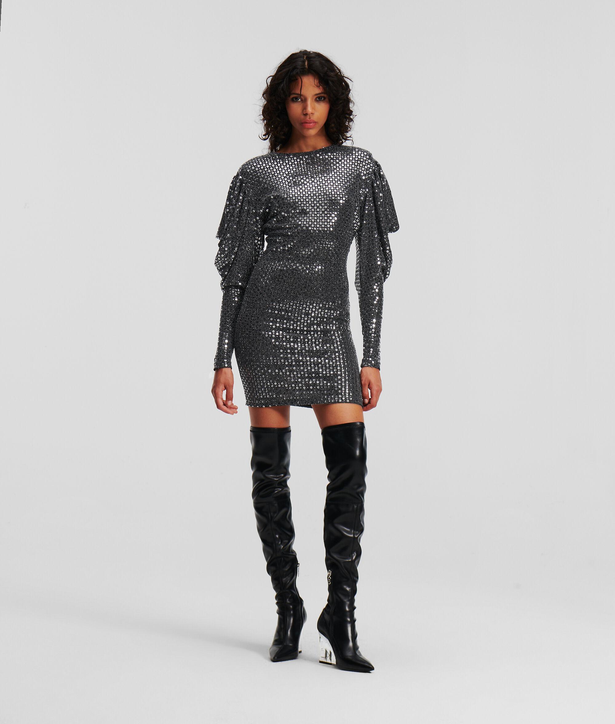 LONG-SLEEVED SEQUIN DRESS Product Image
