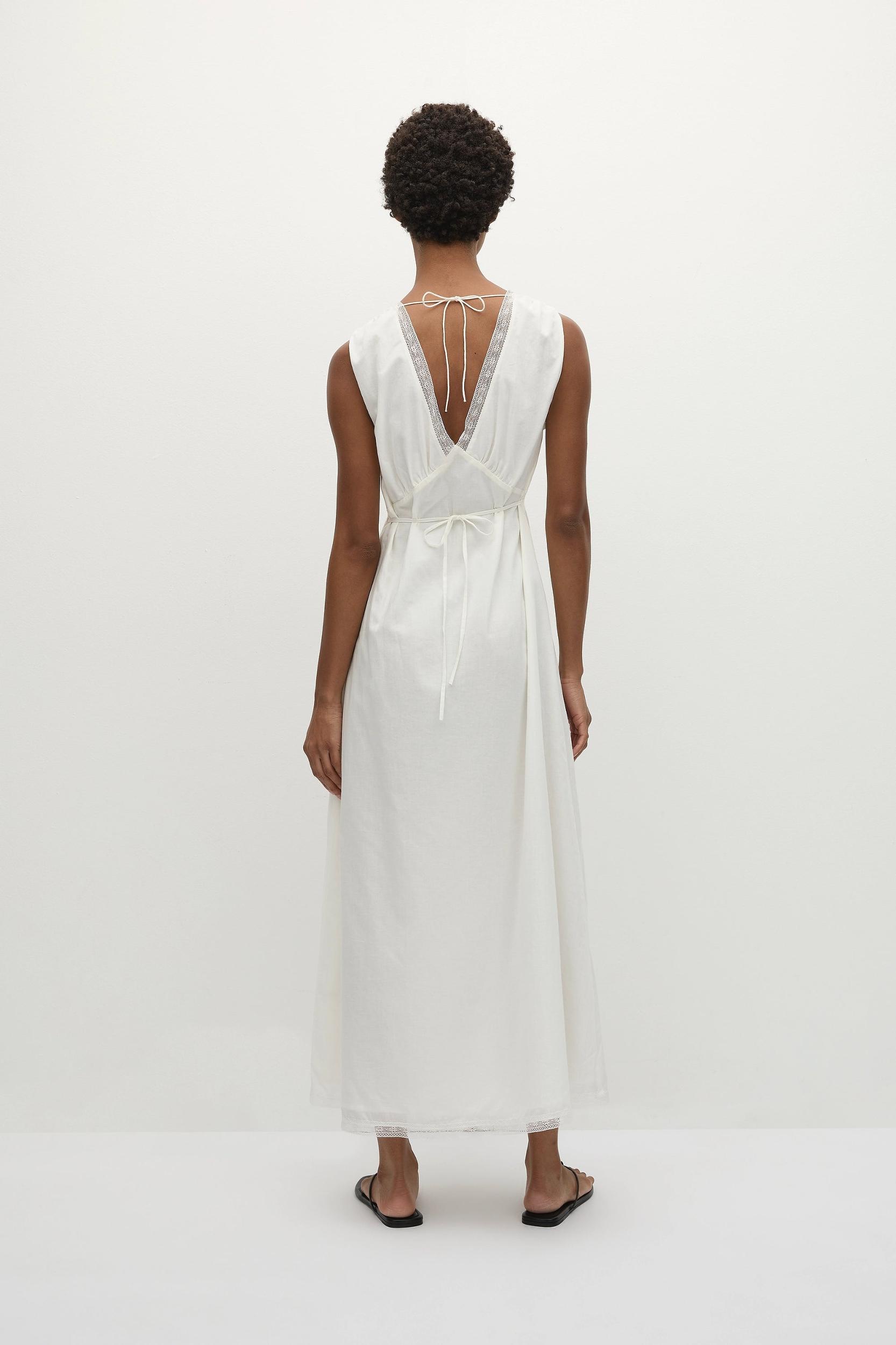 Denise Maxi Dress White - Final Sale Product Image