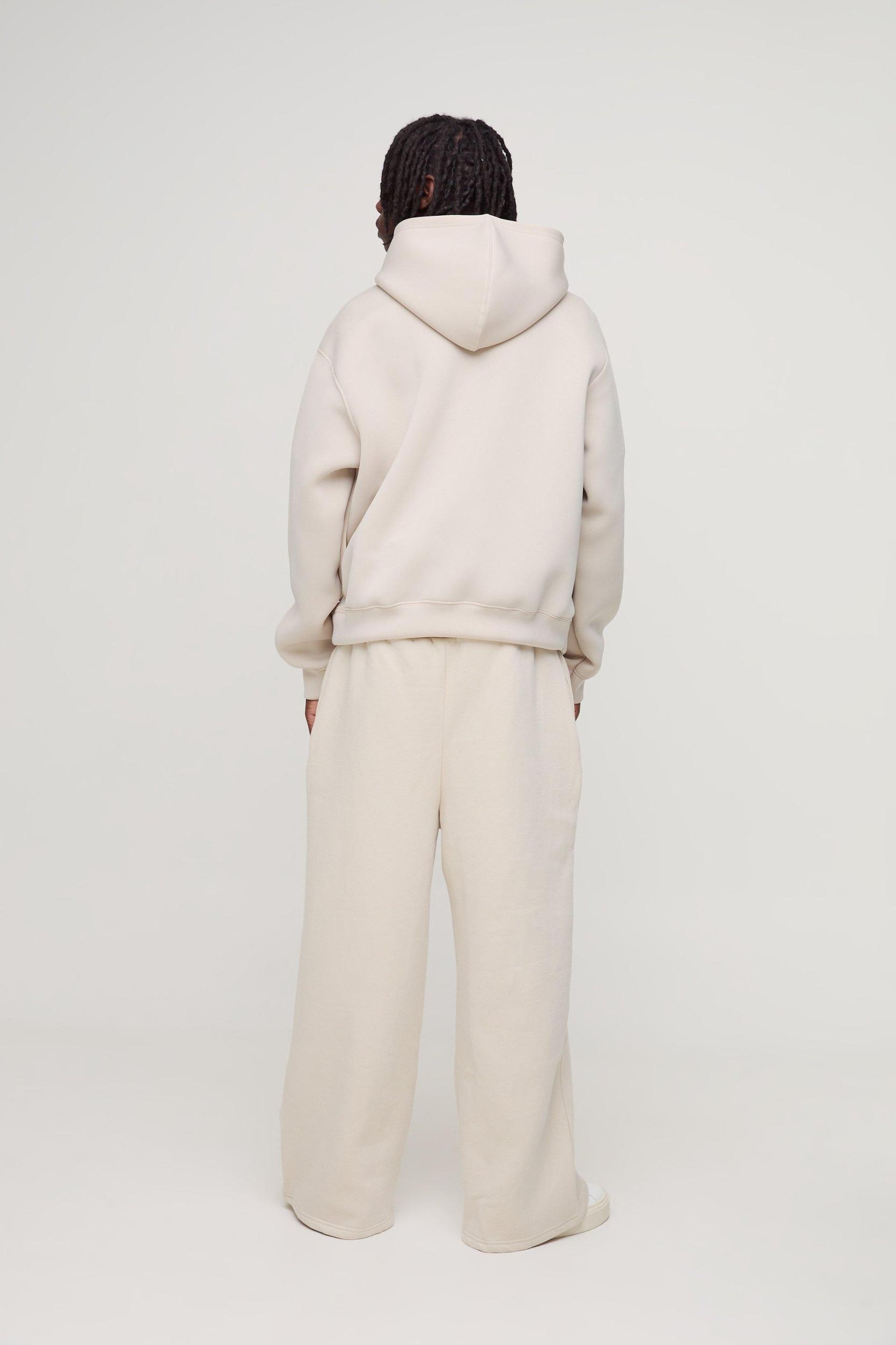 Oversized Boxy Bonded Scuba Hoodie | boohooMAN USA Product Image