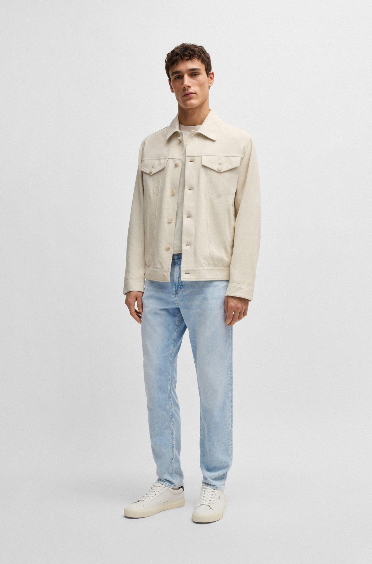 Maine regular-fit jeans in blue mechanical-stretch denim Product Image