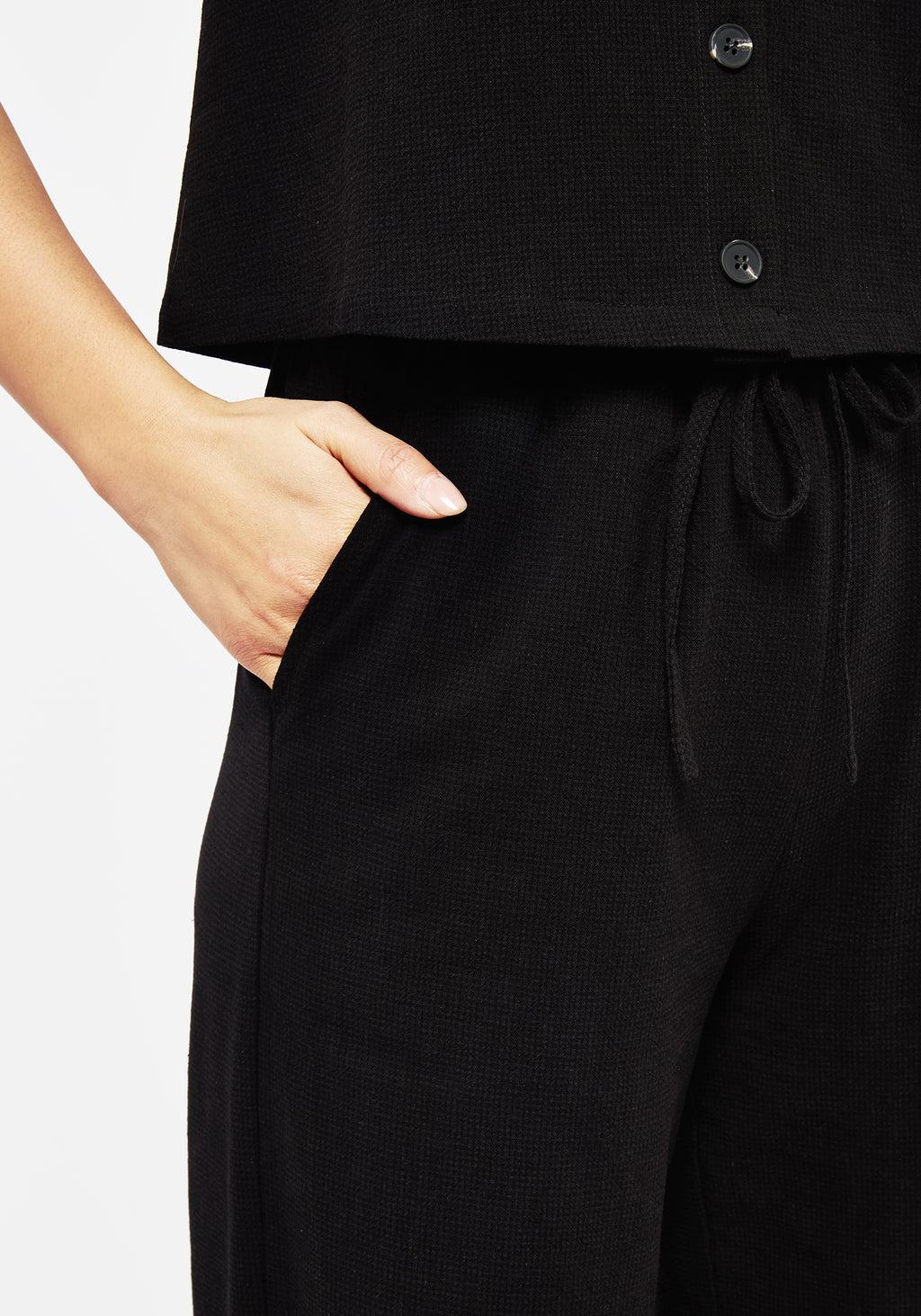 Thorell Embroidered Cotton Wide Leg Trousers Product Image