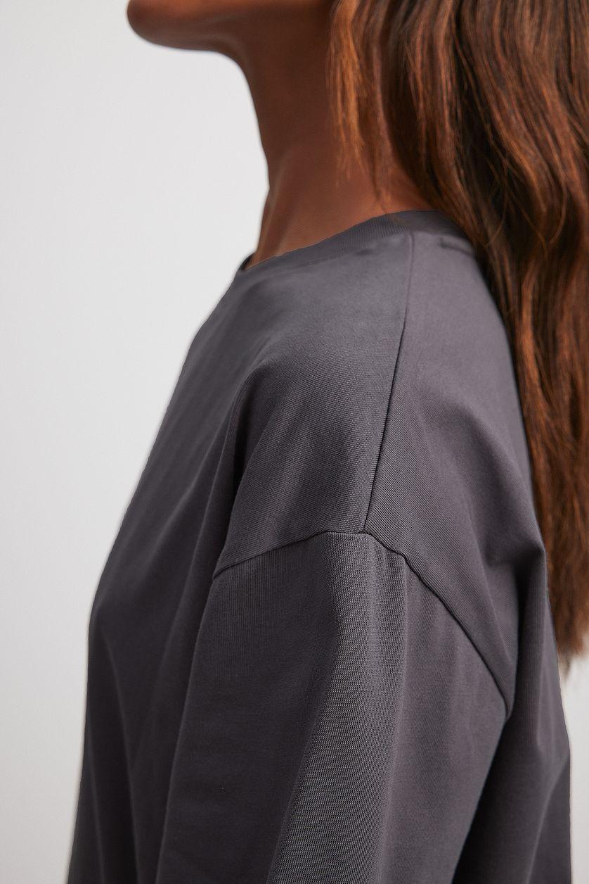 Round Neck Oversized Tee Product Image