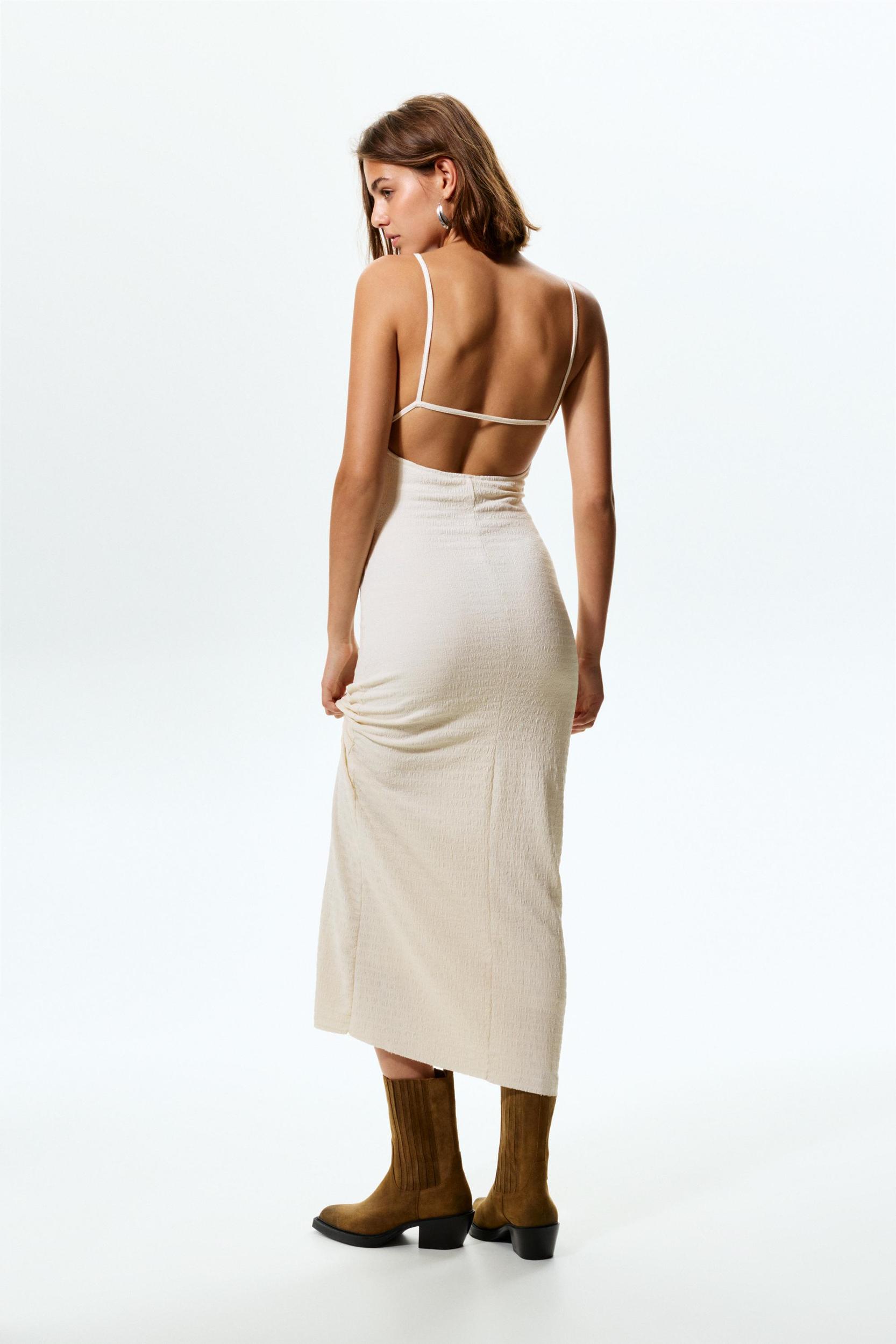 Crepe midi dress Product Image