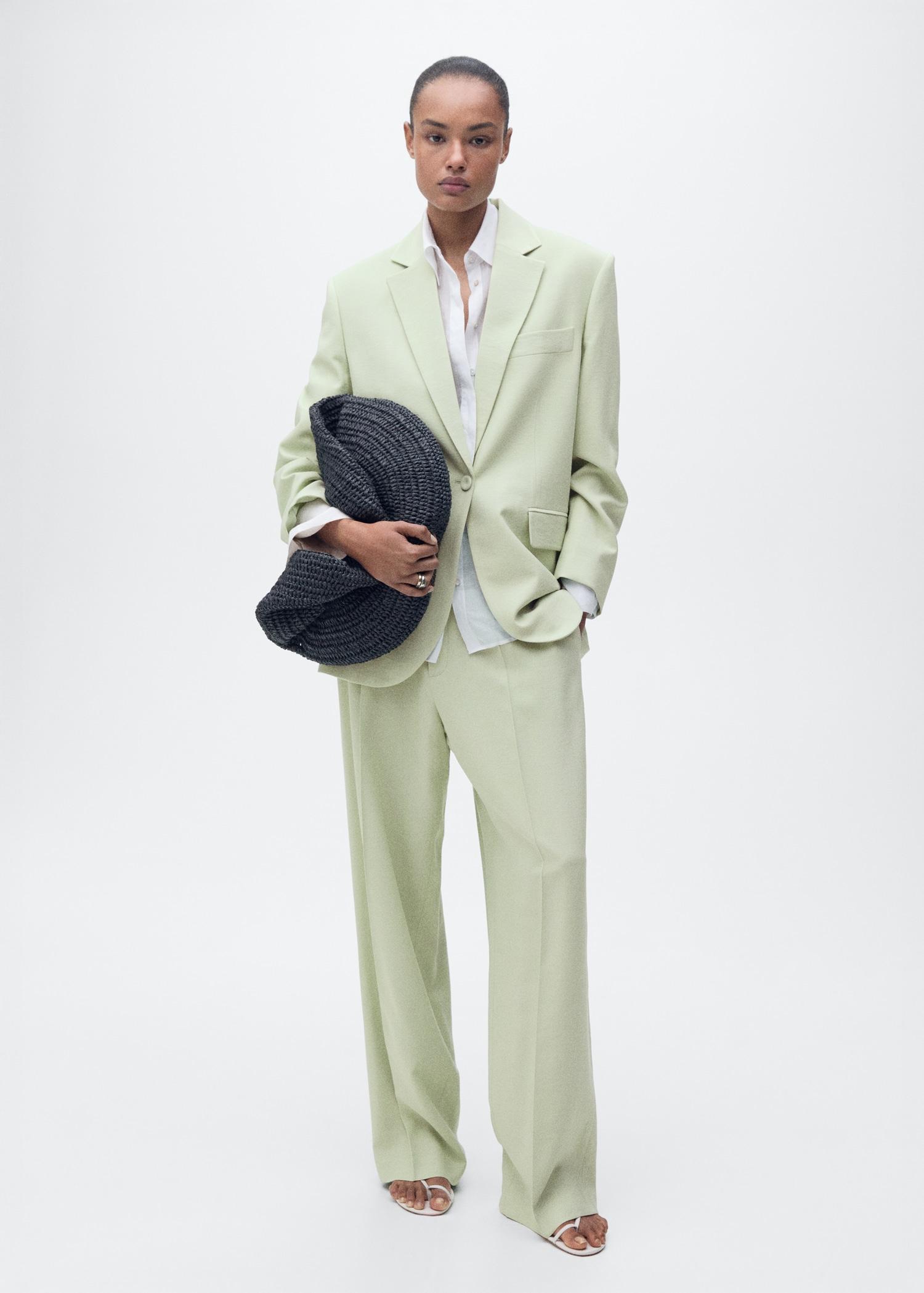 Straight-fit suit trousers - Women | MANGO USA Product Image
