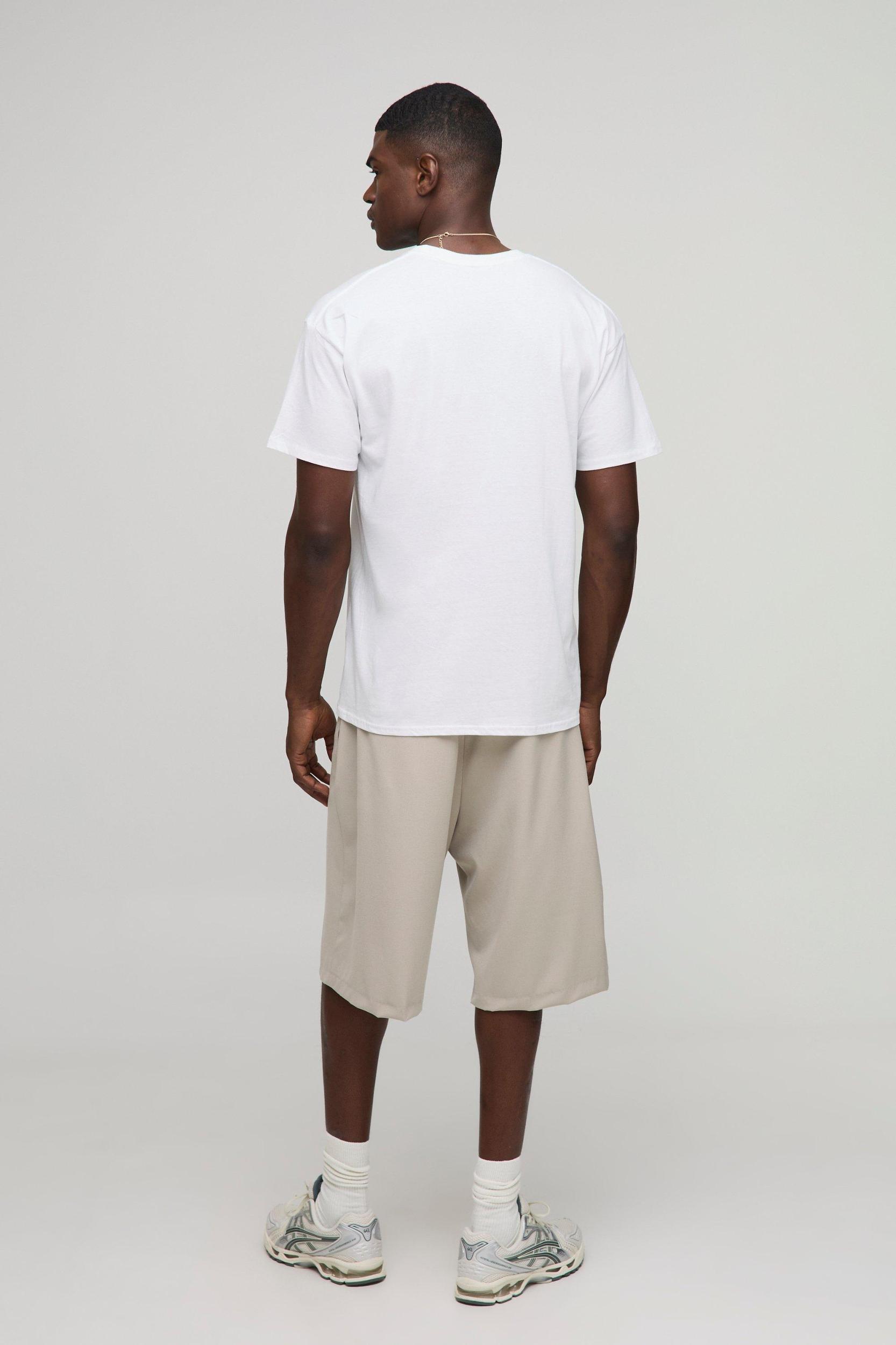 White Oversized Lake Como T-Shirt | boohooMAN USA Product Image