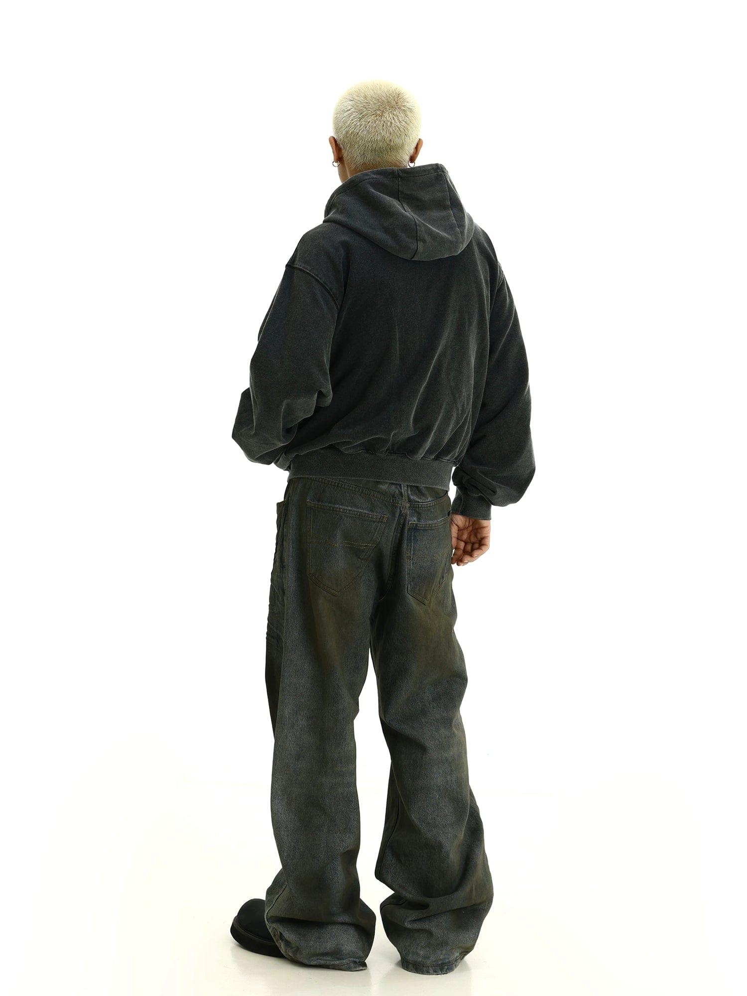 RT No. 11444 RECONSTRUCTED ZIP-UP HOODIE Product Image