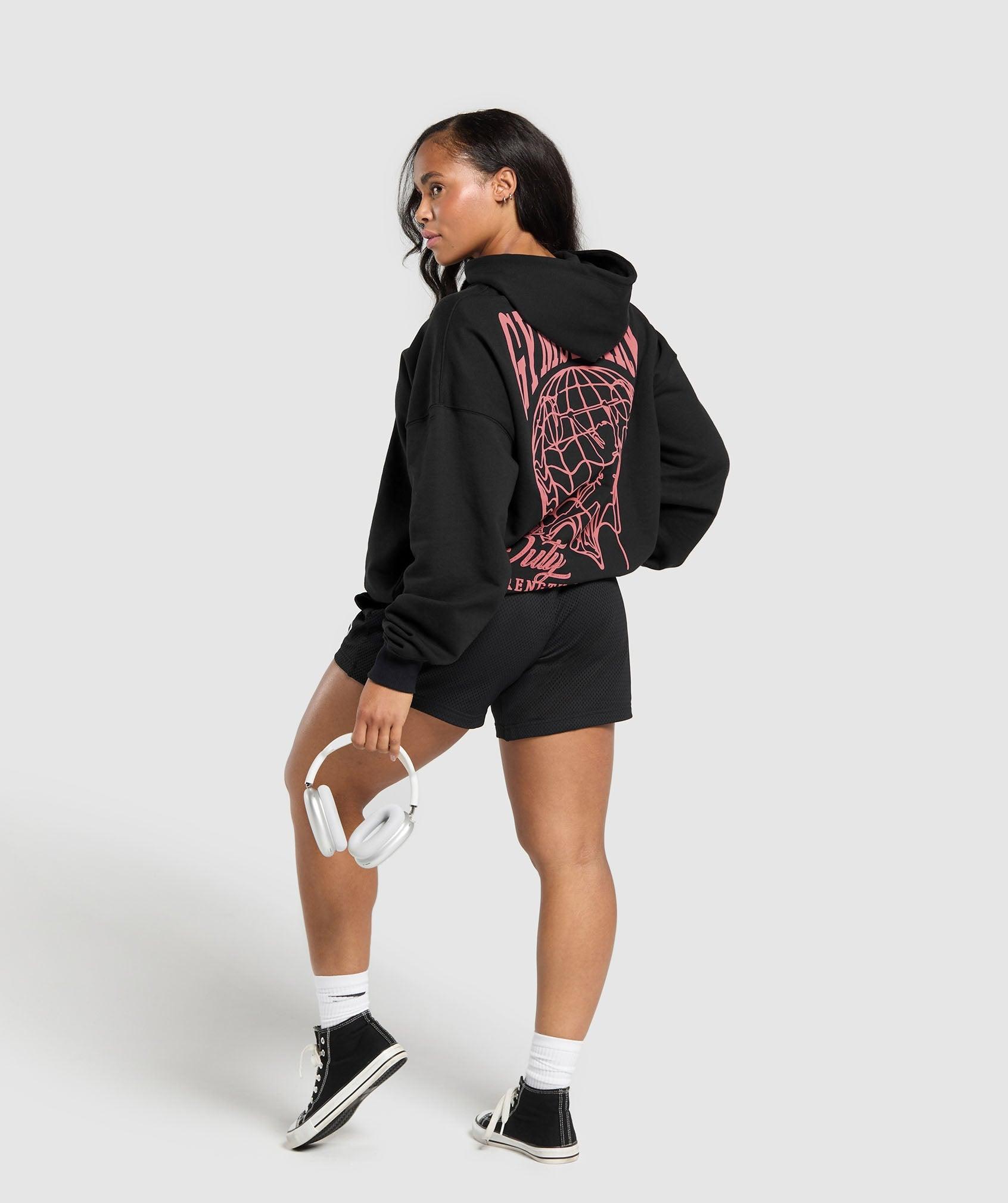 Gymshark Strength In Numbers Hoodie - Black Female Product Image