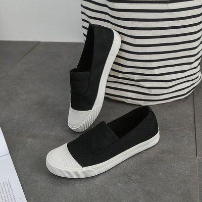 Canvas Panel Slip-On Sneakers Product Image