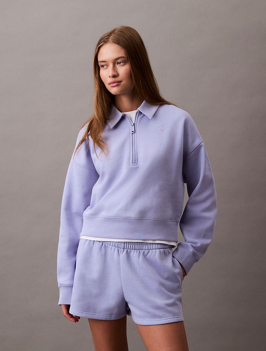 Archive Logo Fleece Quarter Zip Sweatshirt Product Image