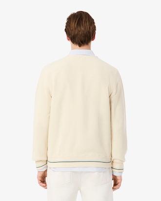 Relaxed Fit Stripe Detail Cotton Cardigan Product Image