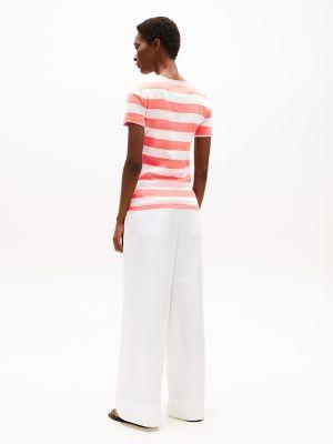 Rugby Stripe Crewneck T-Shirt Product Image