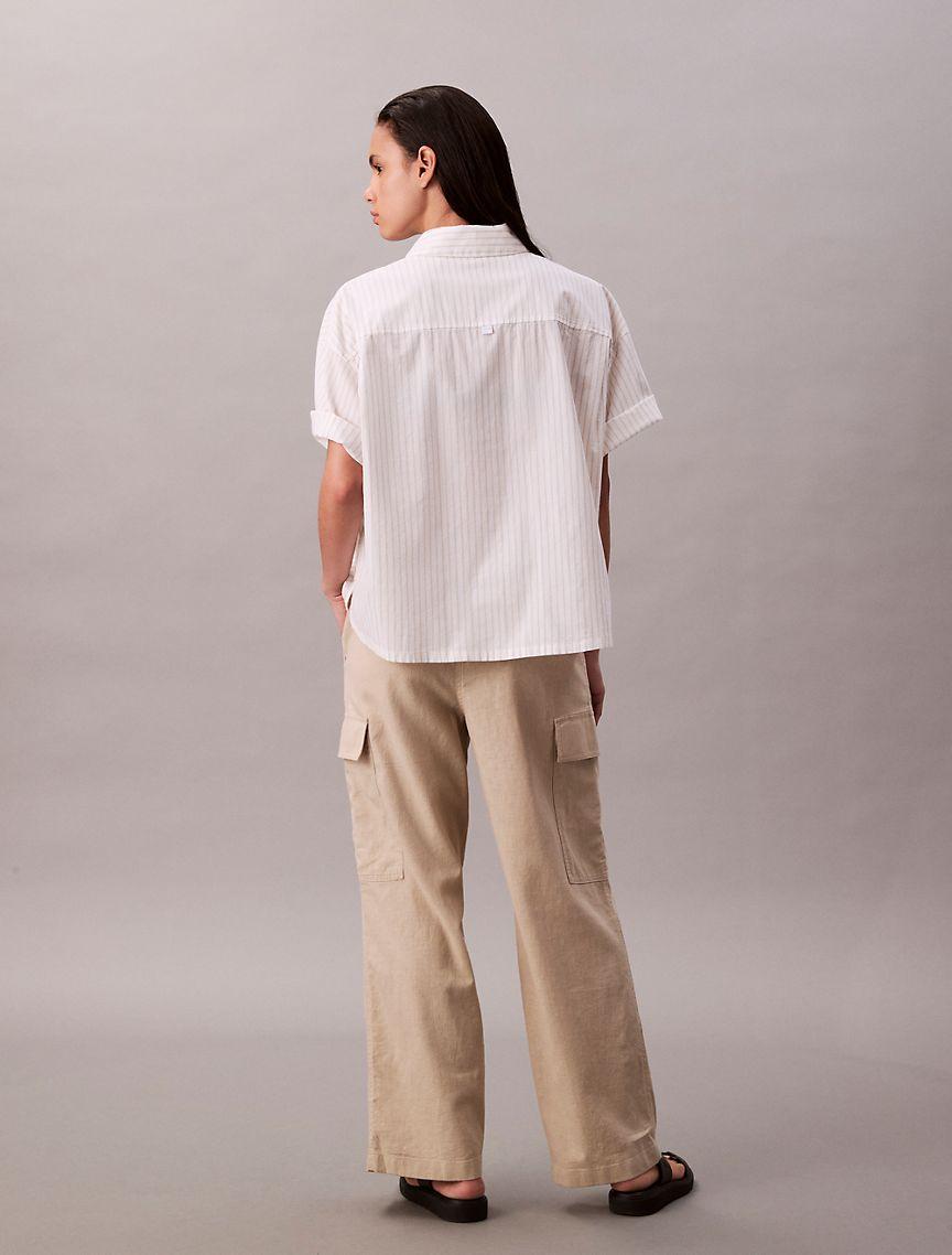 Linen Blend Cargo Pants Product Image