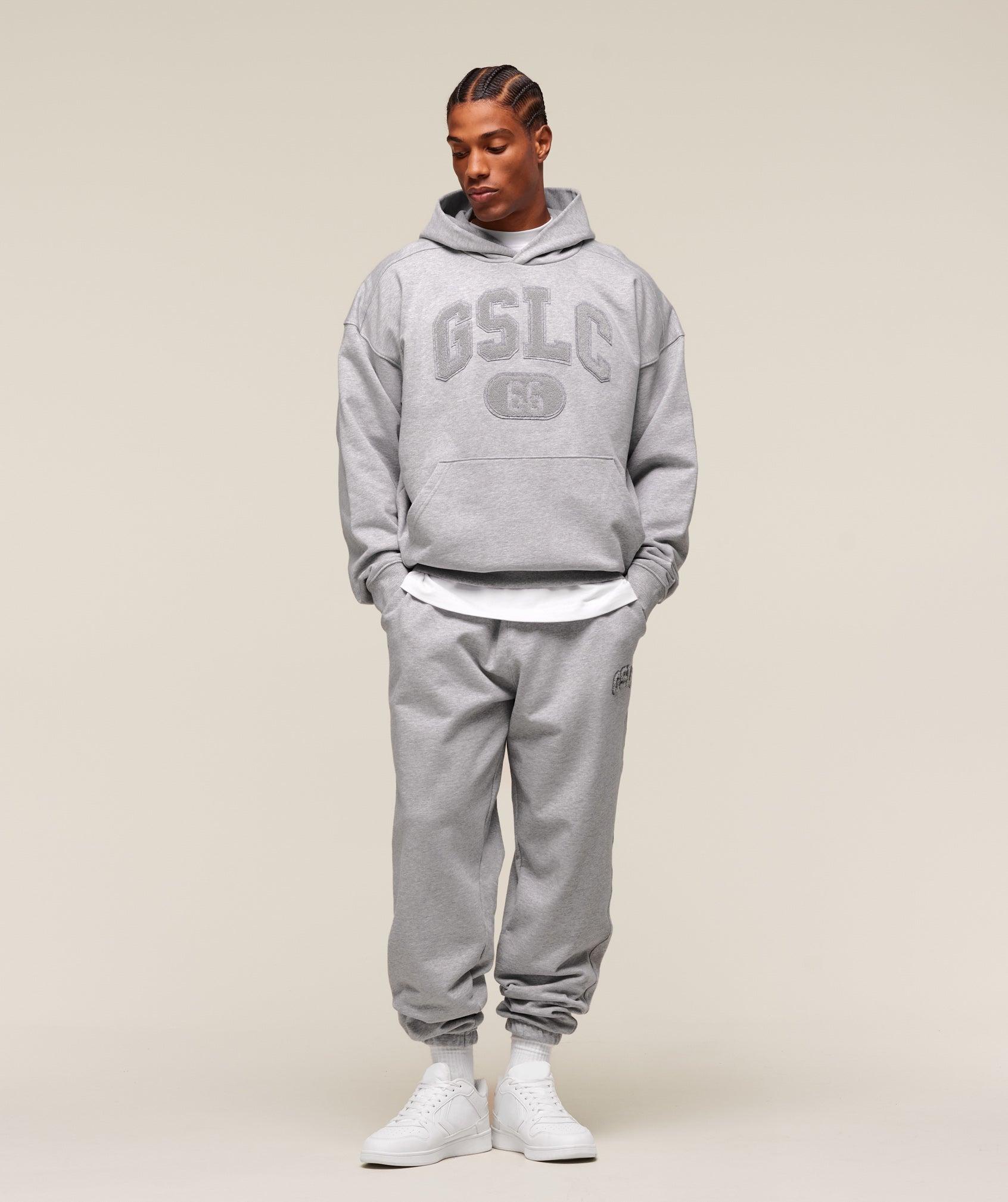 Gymshark GSLC Hoodie - Light Grey Core Marl Male Product Image