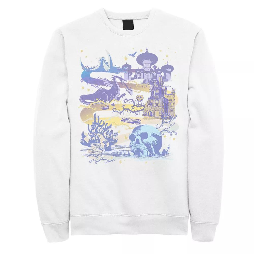 Disney Villains Men's Map Sweatshirt,  Product Image