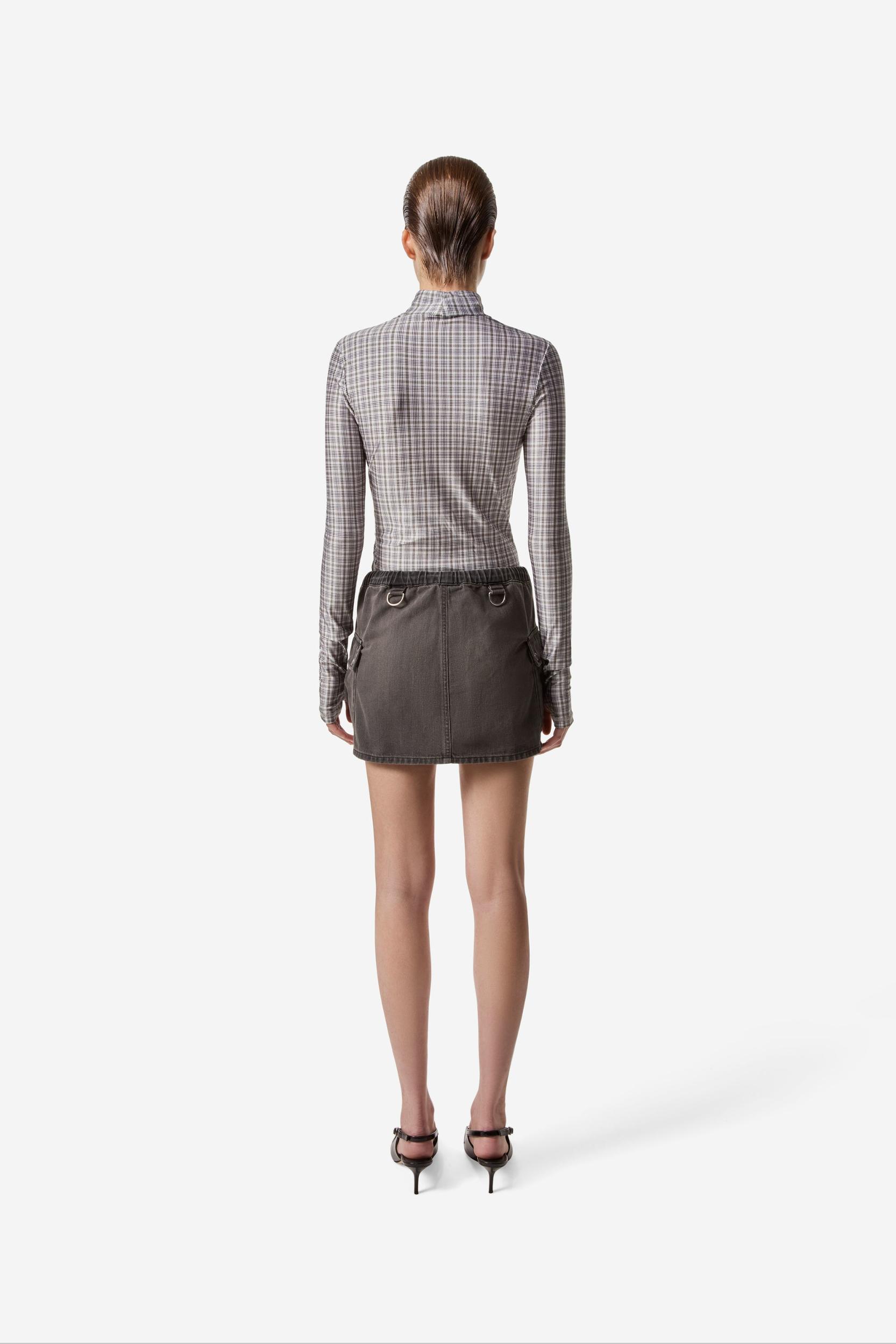 Denim Cargo Skirt Product Image