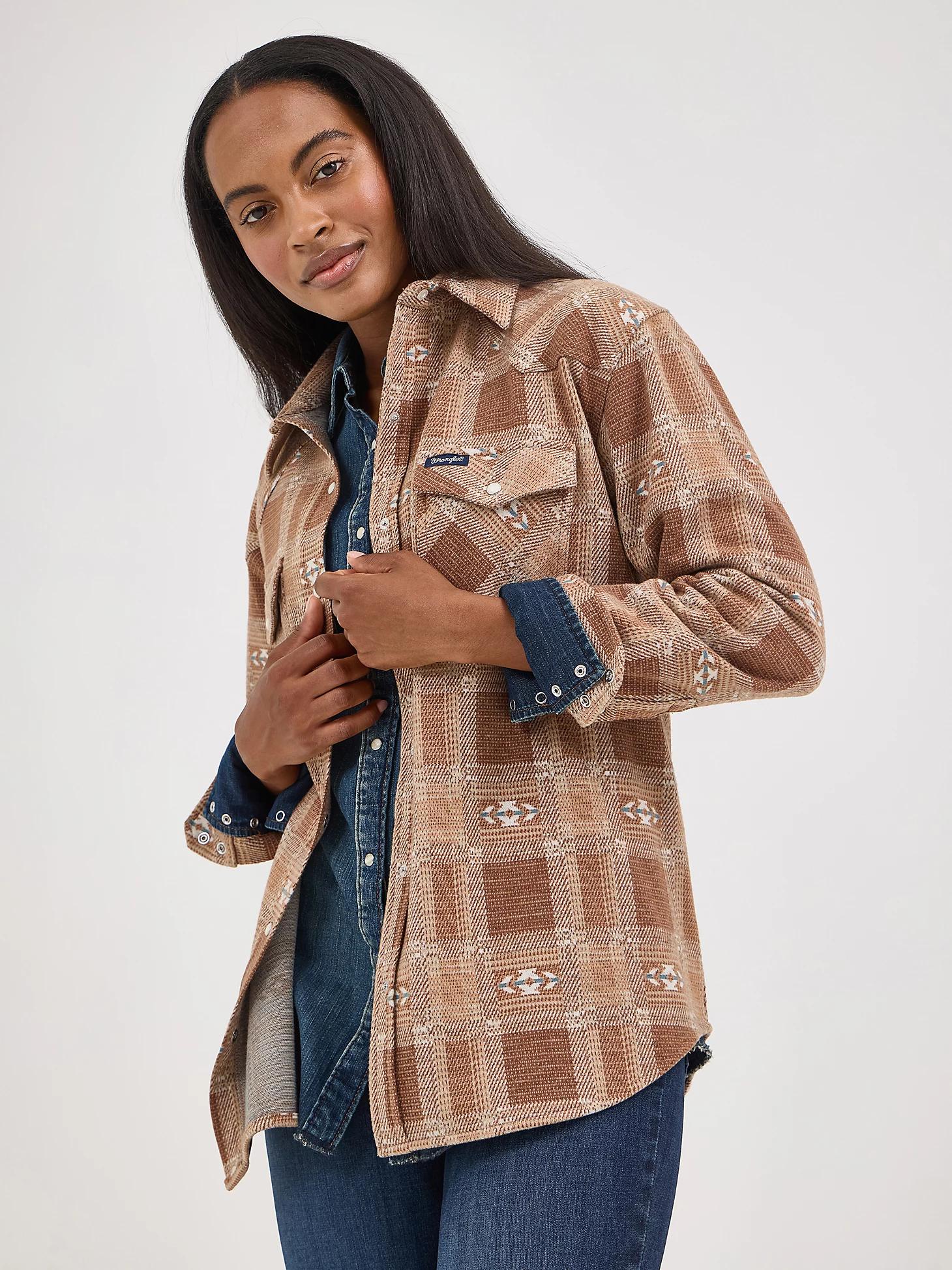 Women's Wrangler Boyfriend Shirt Jacket Product Image