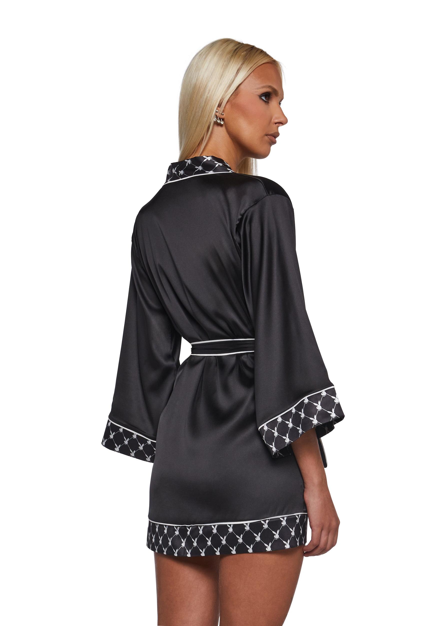 Playboy Bunny Smoke Lounge Robe Product Image