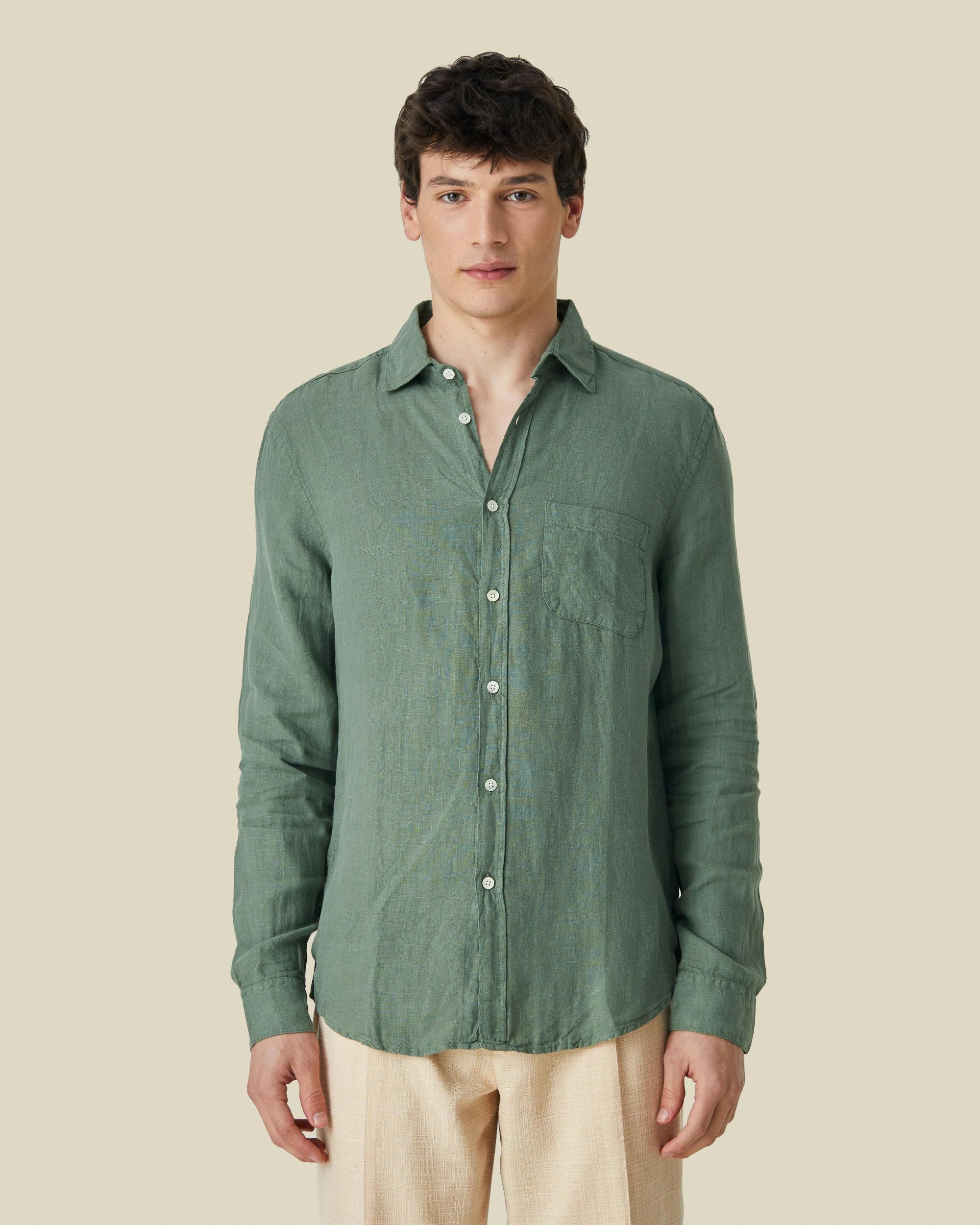 Classic Linen Summer Shirt Product Image
