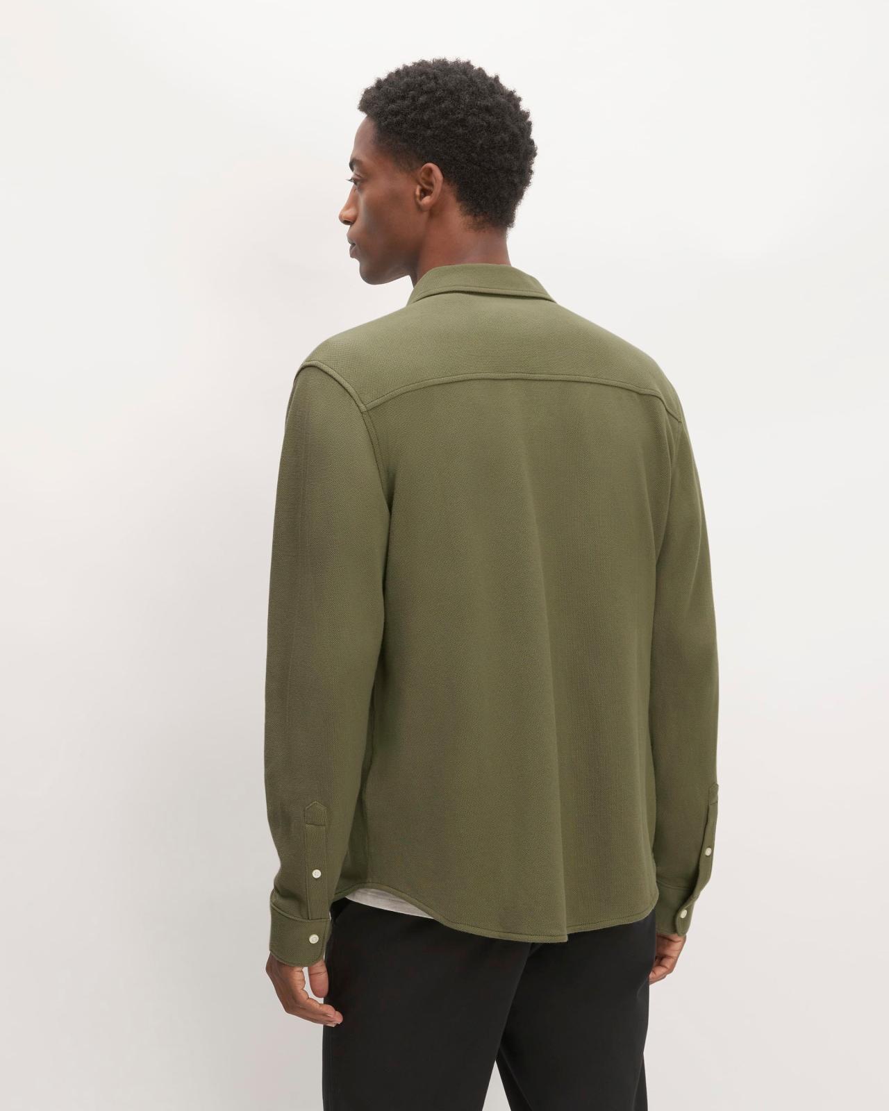 Mens Long-Sleeve Pique Shirt by Everlane Product Image