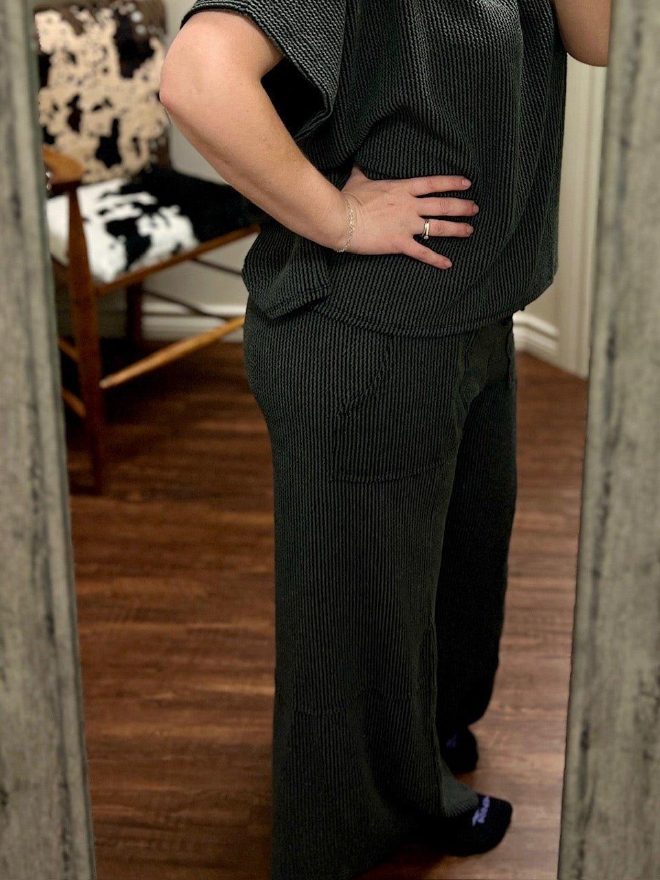 PLUS Charcoal Kick Back Lounger Pants Product Image