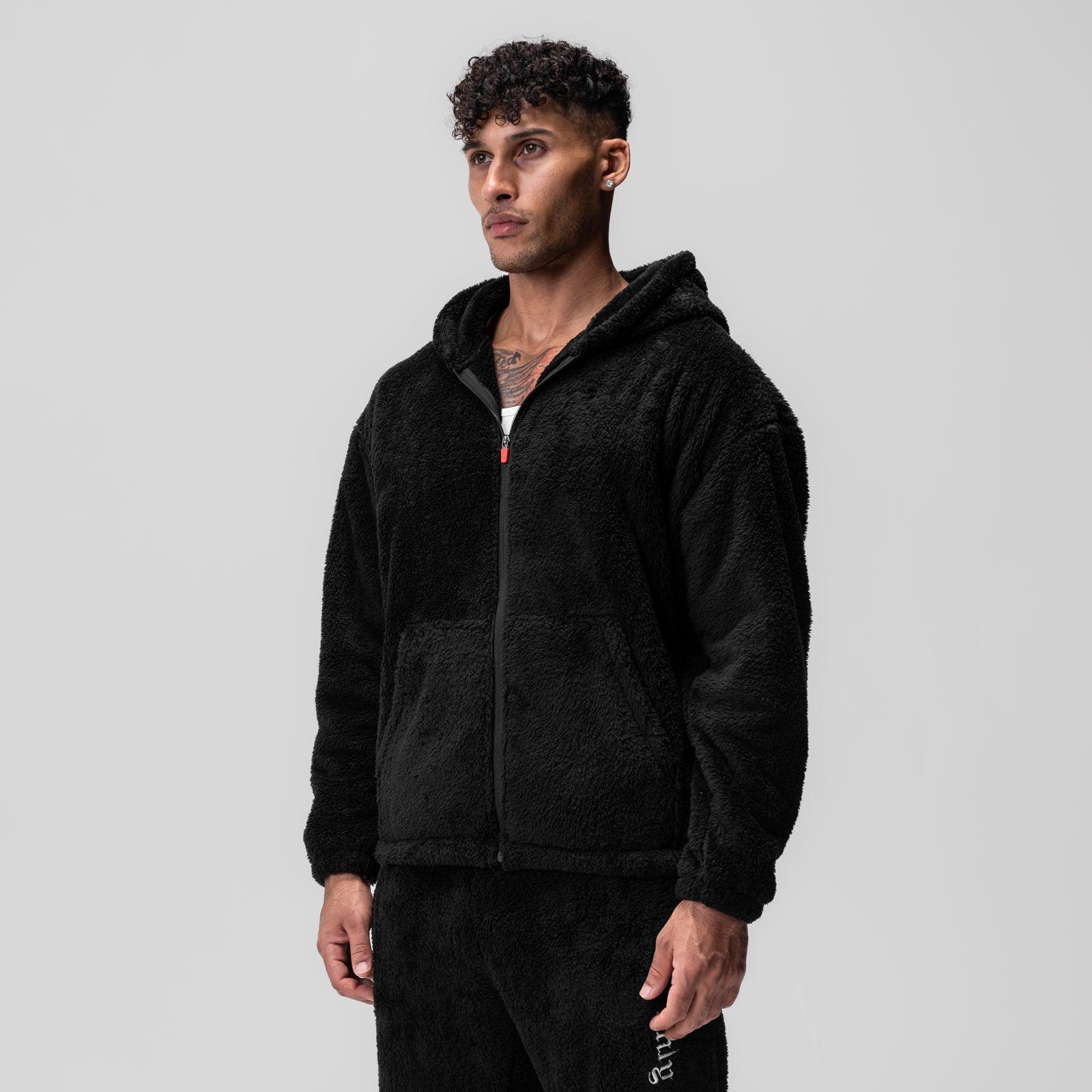 0553. Sherpa Recovery Hoodie - Black/White Product Image