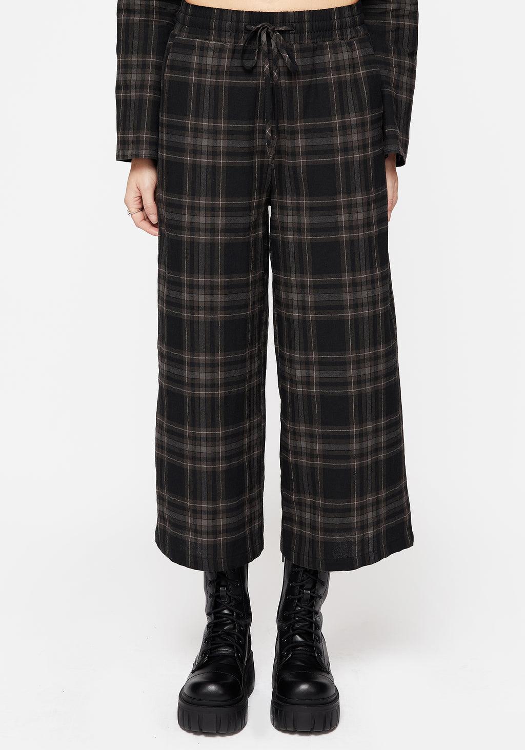 Clover Check Crop Trousers Product Image
