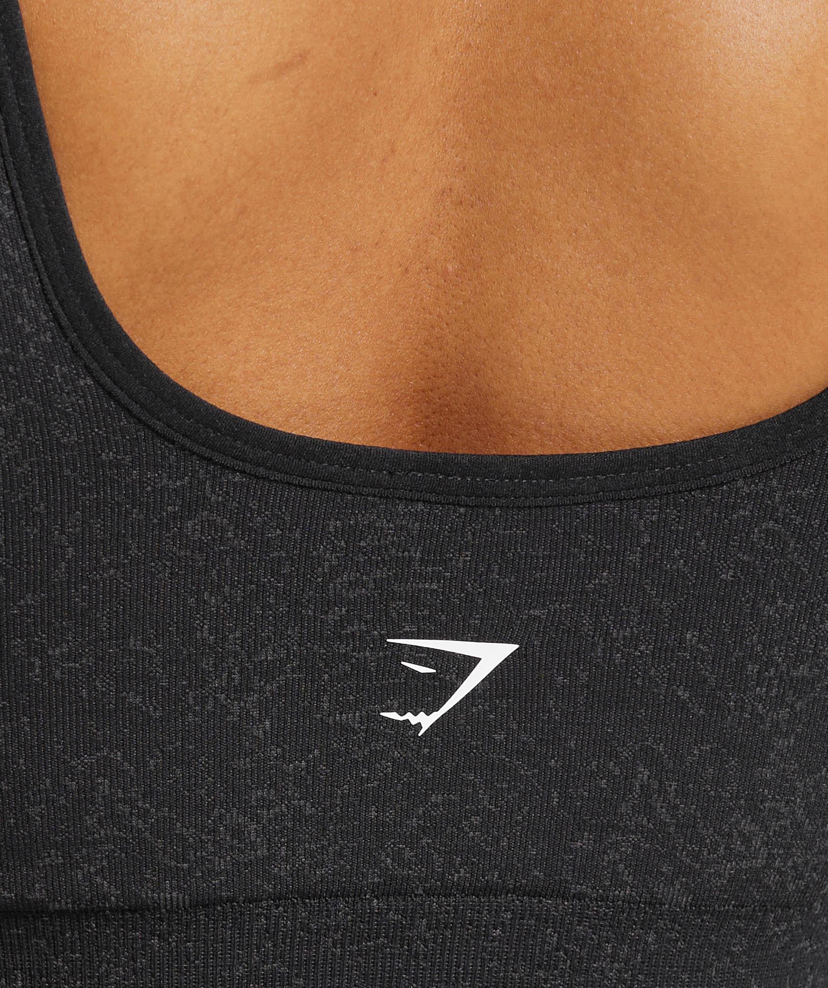 Gymshark Adapt Fleck Sports Bra - Black/Smokey Grey Female Product Image