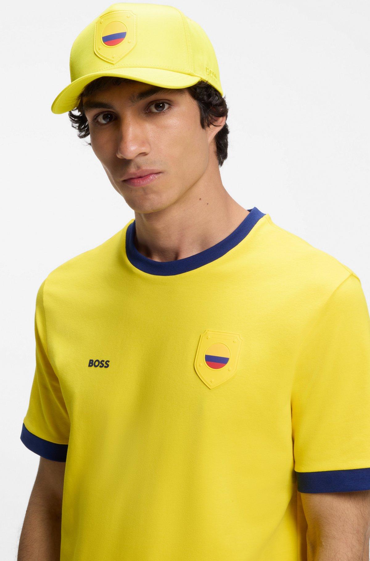 Logo cap in lustrous twill with country-flag badge Product Image
