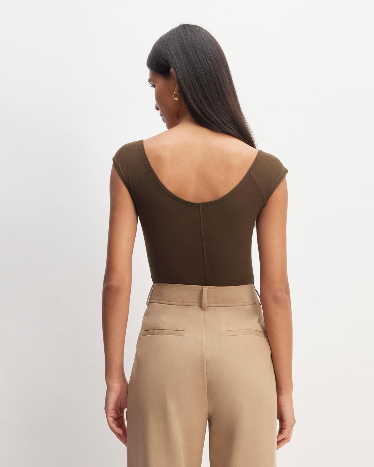 The Supima® Form Cap-Sleeve Tee Product Image