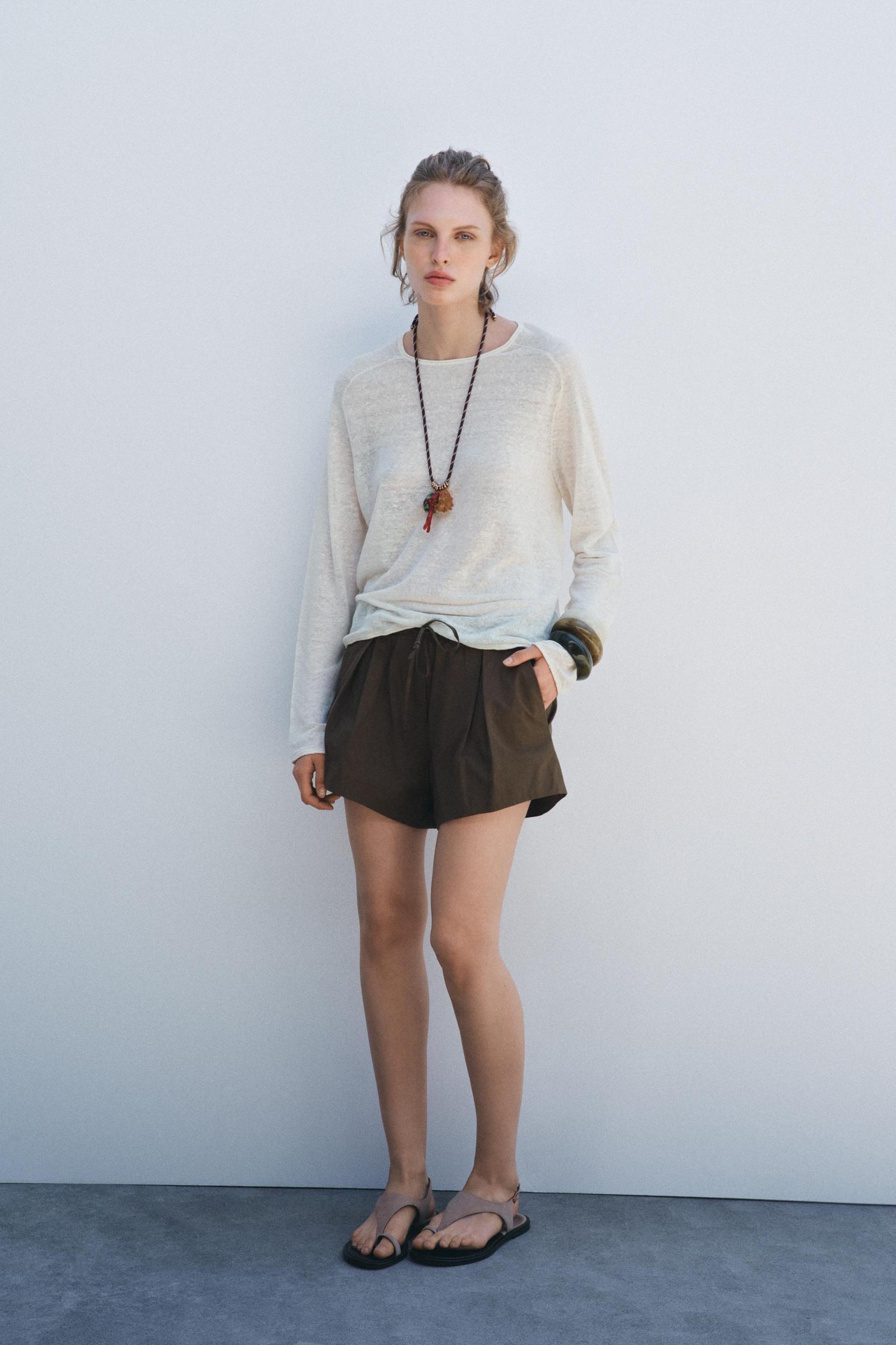 ZW COLLECTION COTTON SHORTS Product Image