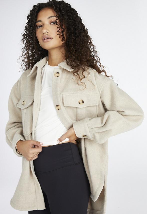 JustFab Margaux Platform Loafer Pump Womens Black/ White Size 8.5 Product Image