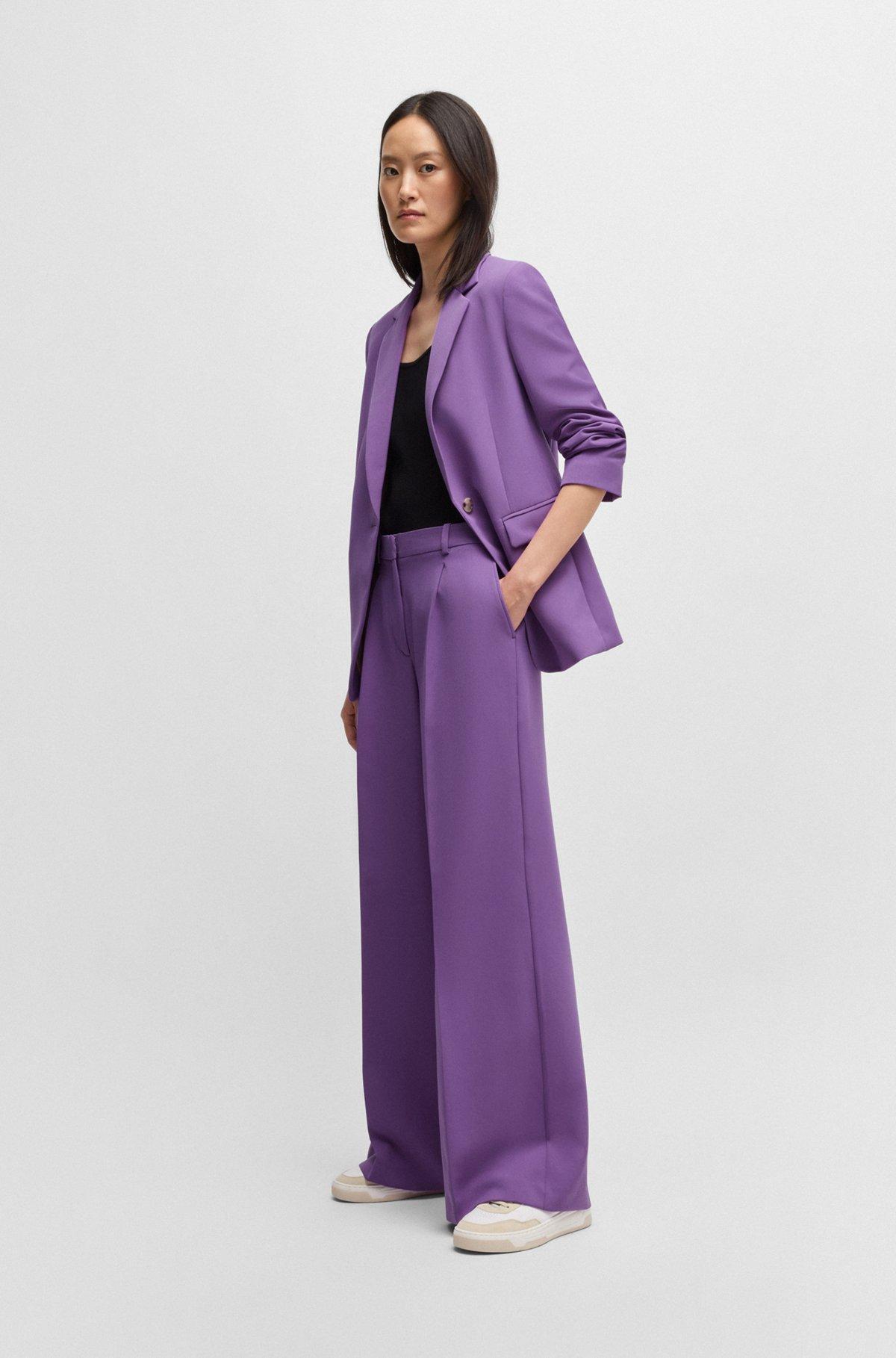 Boot-leg trousers in stretch fabric Product Image