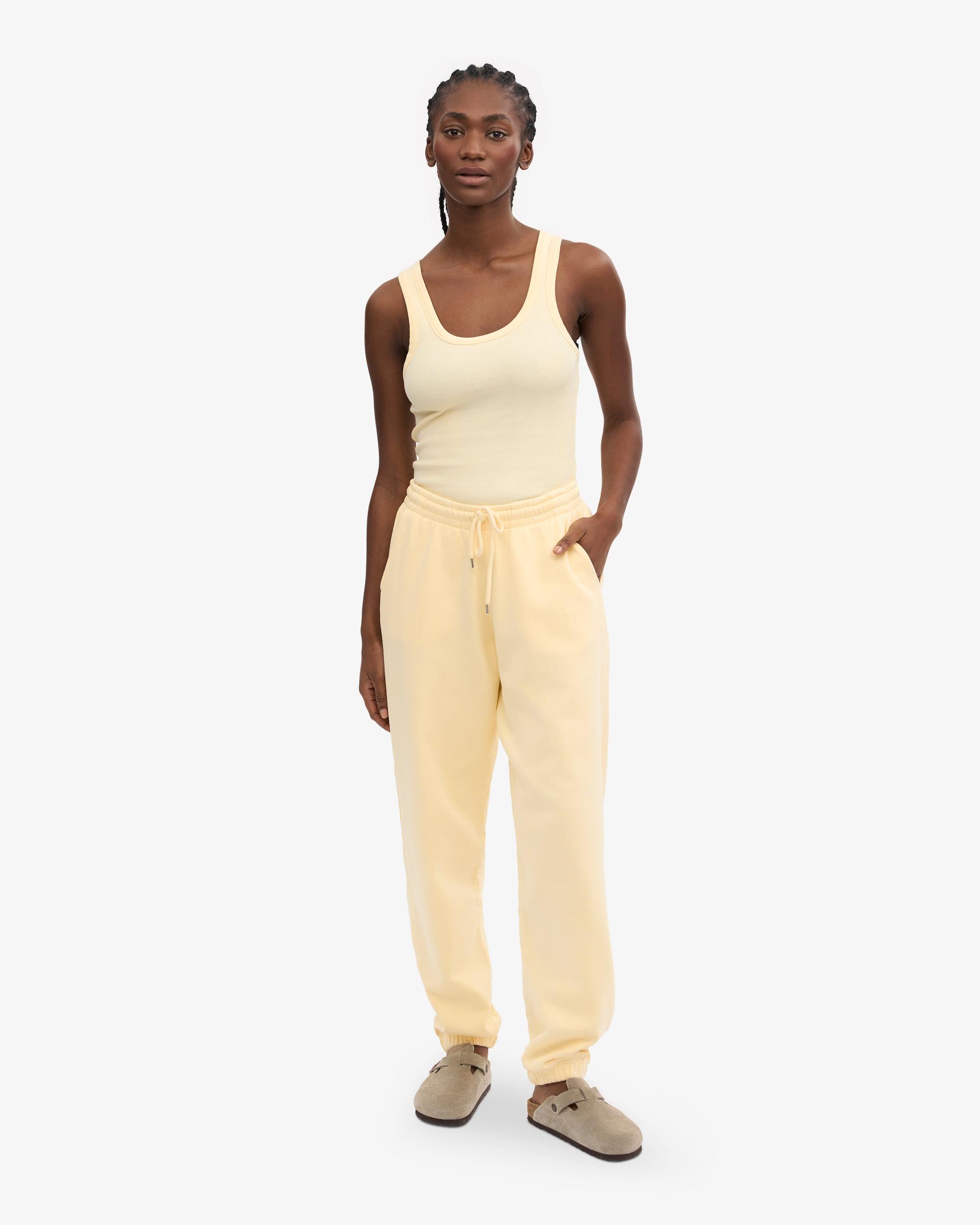Organic Sweatpants - Soft Yellow Product Image