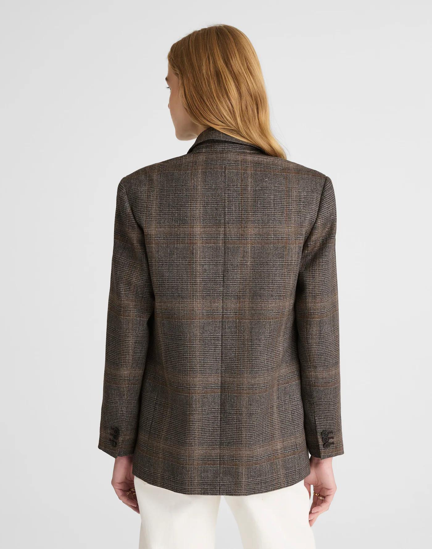 Cardigan Blazer in Plaid Product Image