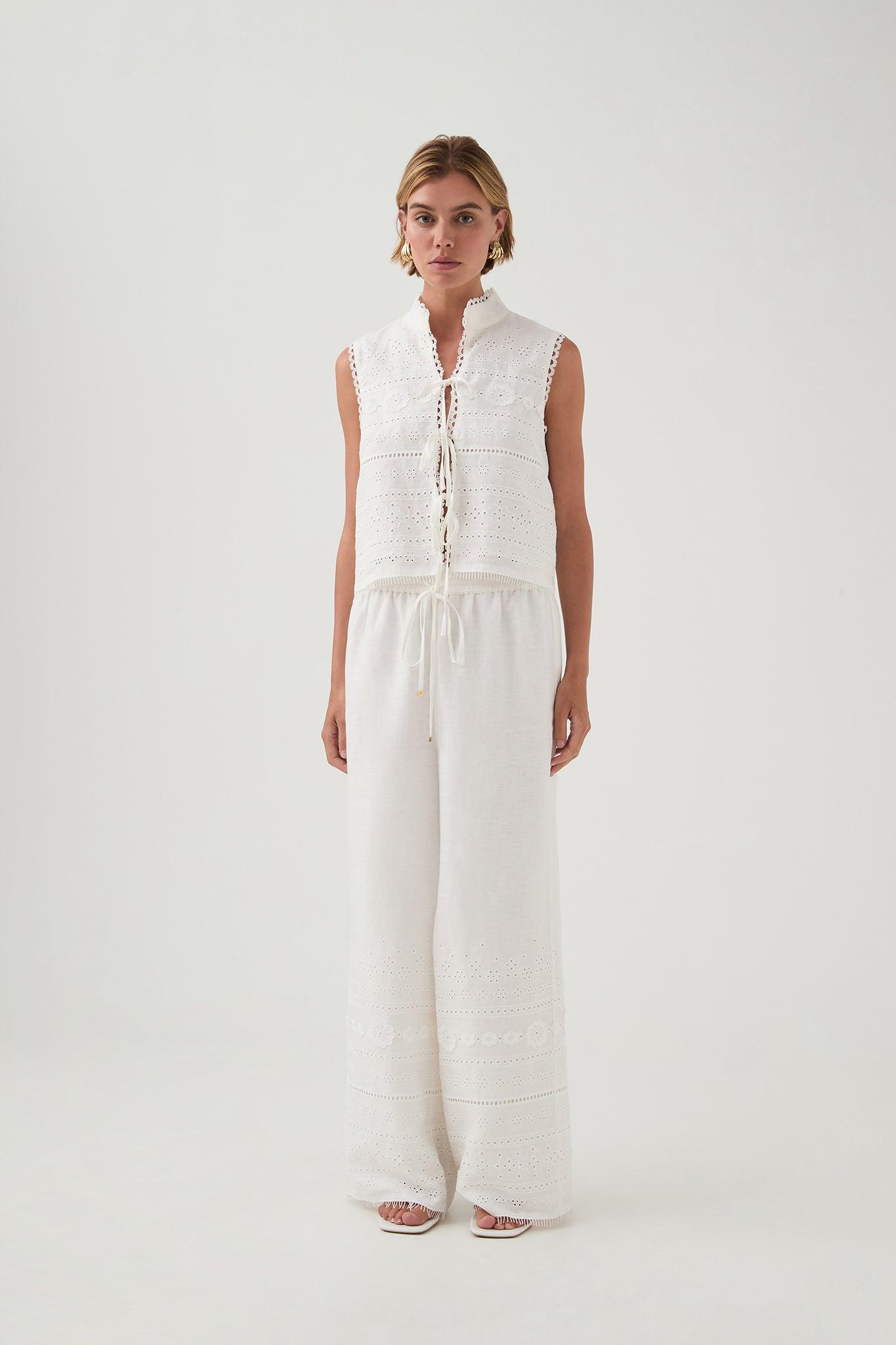 Cloud Embroidered Pant Product Image