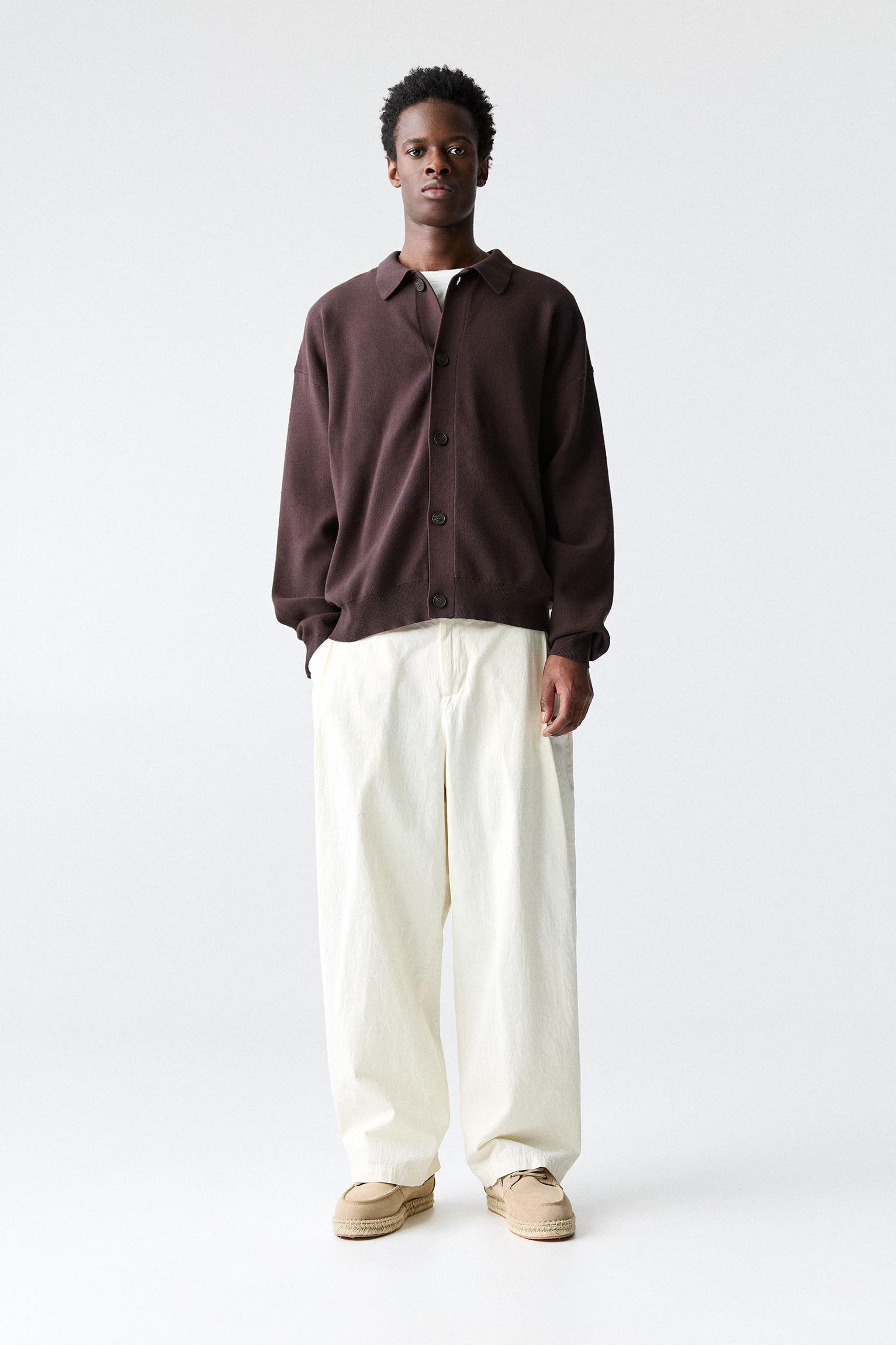 Polo collar cardigan Product Image