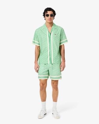 Lightweight Monogram Print Shorts Product Image